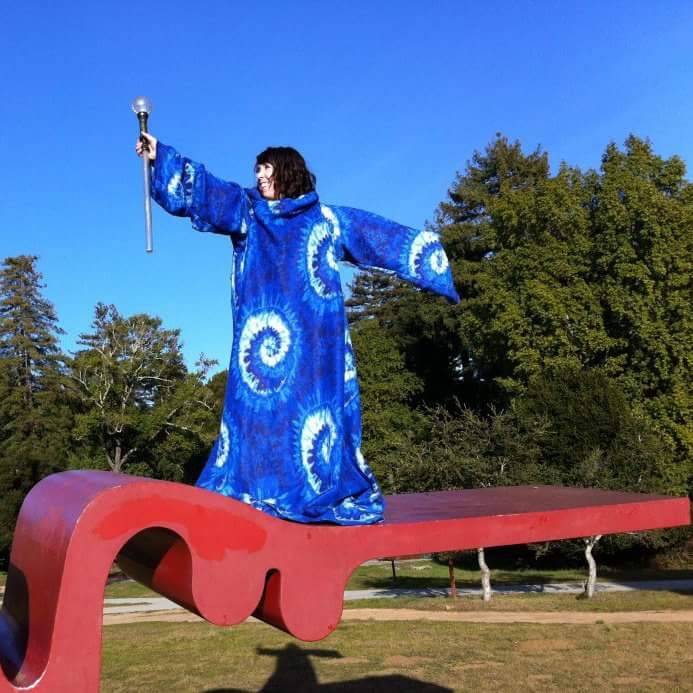 Wizarding atop the iconic Porter Squiggle at UC Santa Cruz