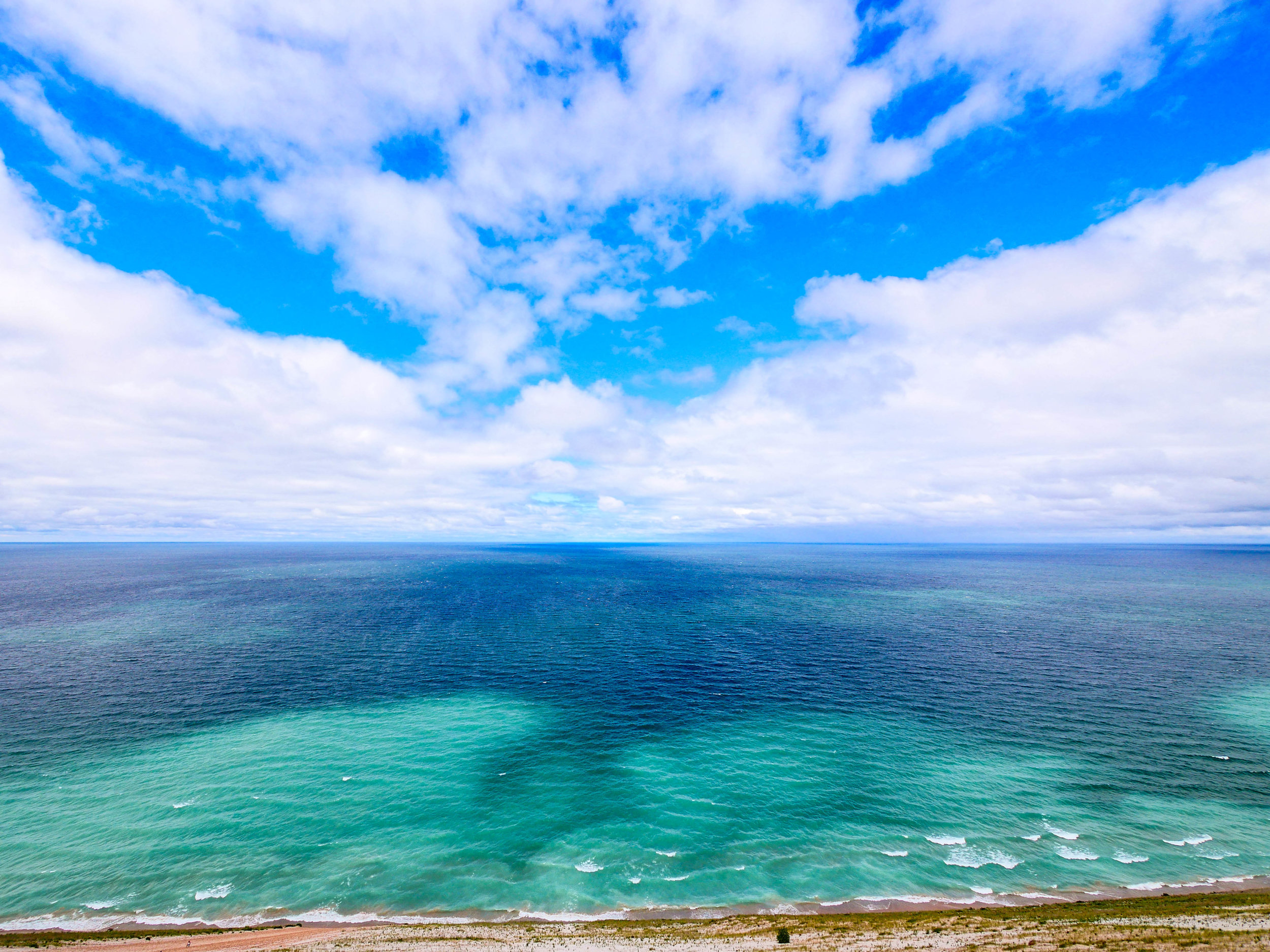 The seemingly endless view of Lake Michigan at Sleeping Bear Dunes National Seashore. 