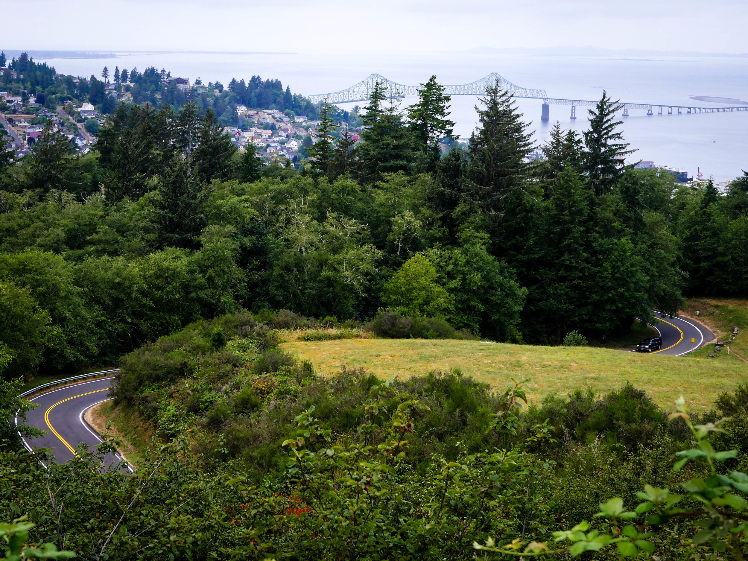 The view of Astoria from the Astoria Column