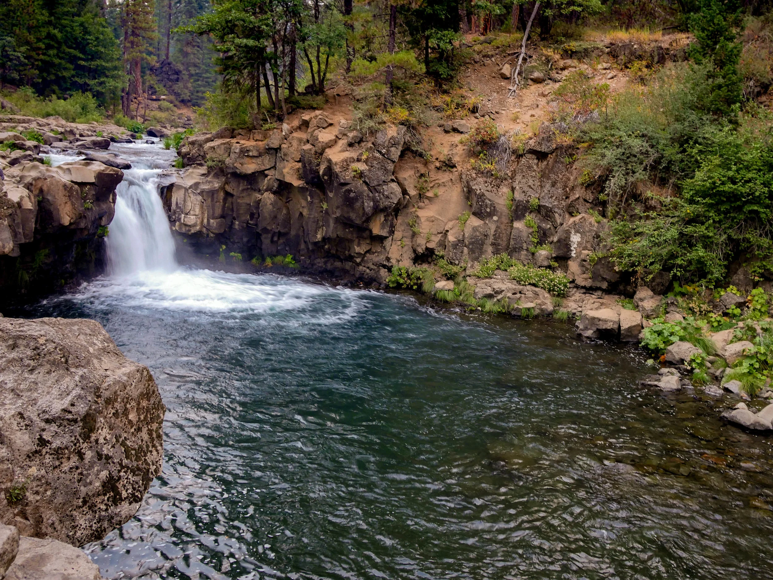 Lower Falls is the easiest to access. 