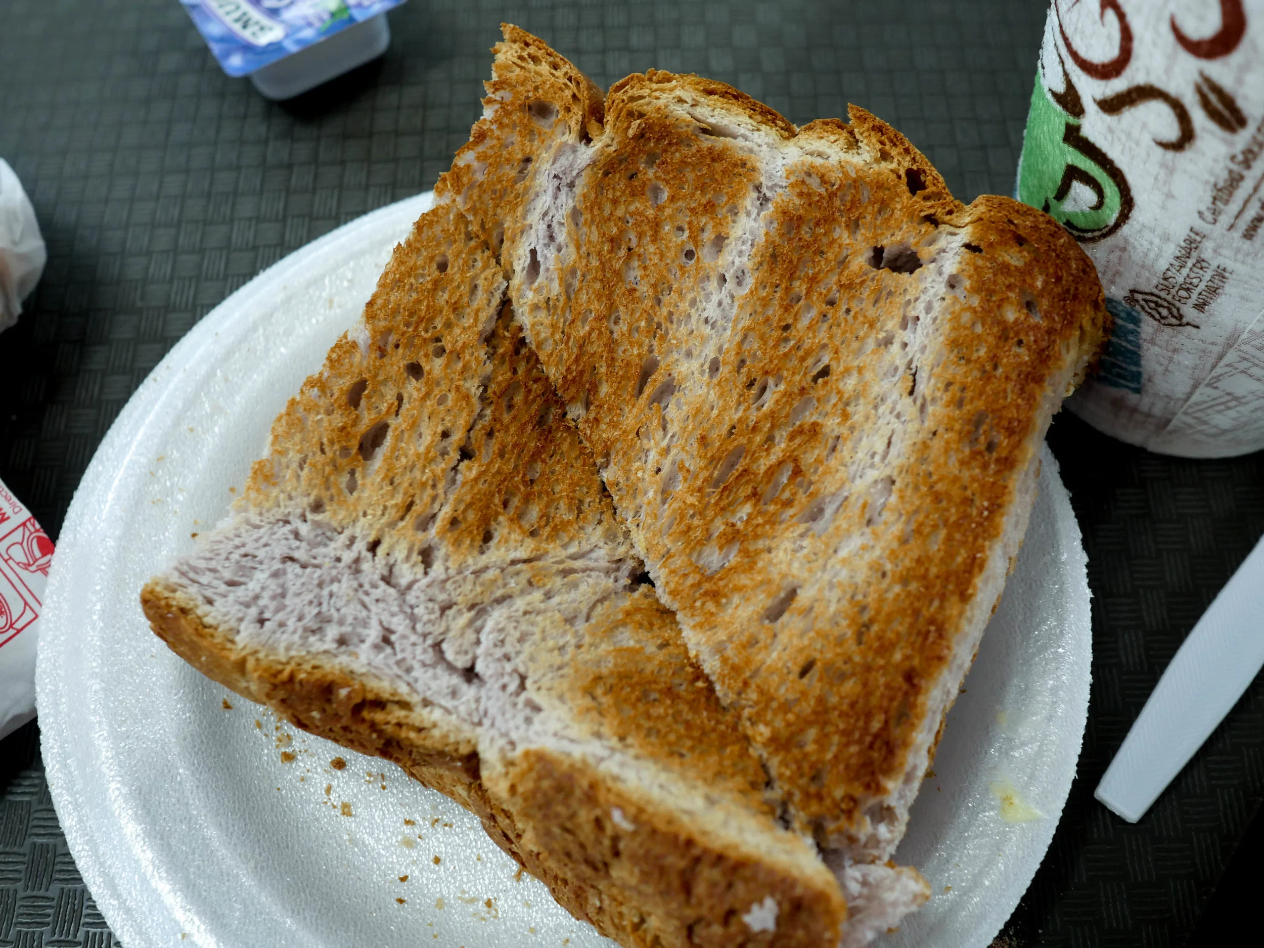 Taro toast from Cafe 100 in Hilo
