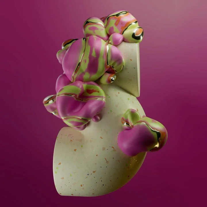 A decorative letter S 
#softype #3Dtypography #c4d #cgi #maxon #motiondesign #collectabledesign #mgcollective #motionmass #goodtype #contemporarydesign #36daysoftype #abstract #designobject #digitalart #designinspiration #3Dartwork #3Ddesign #3Dart #
