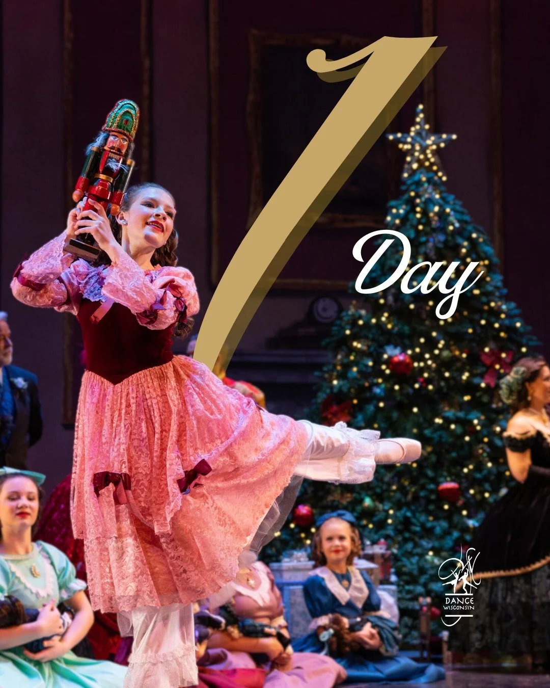 Countdown to Nutcracker!

Dance Wisconsin's "The Nutcracker" hits the stage TOMORROW! Will you be joining us for an afternoon of fun at the Wisconsin Union Theater? 

Get your tickets now for a 2:00pm performance on Saturday, December 20 or