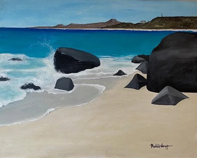 Baja Beach Boulders  30 x 24   $900