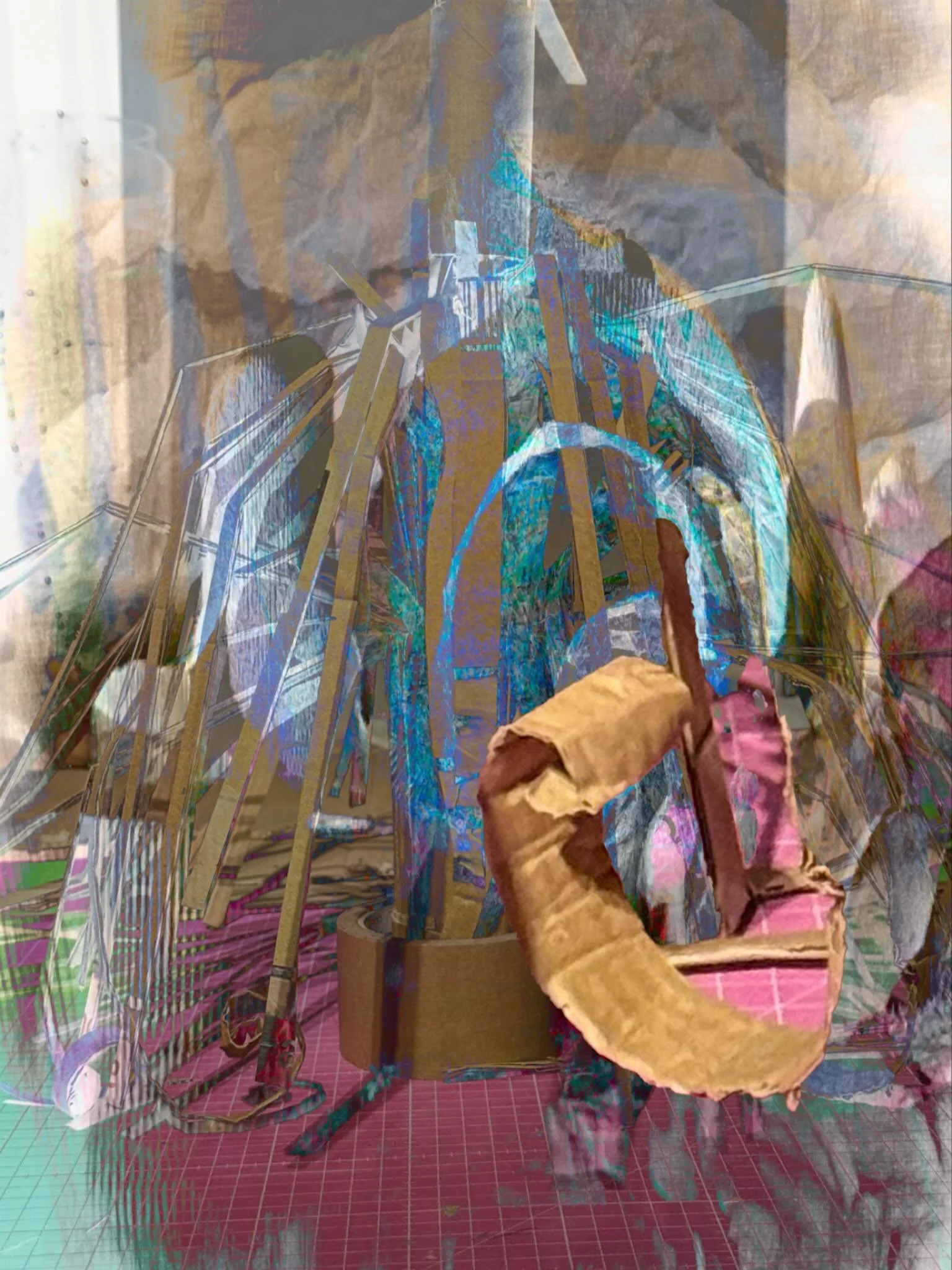 20251022 fg wp p #fotografik_zaengerlein #Baustelle Brandungswelle #werkstattalltag #fotomalerei #contemporaryart # digitalart #Grafikgeburt # fineartprint 20251022 fg wp p #fotografik_zaengerlein #construction site surf wave #everyday life in the wo