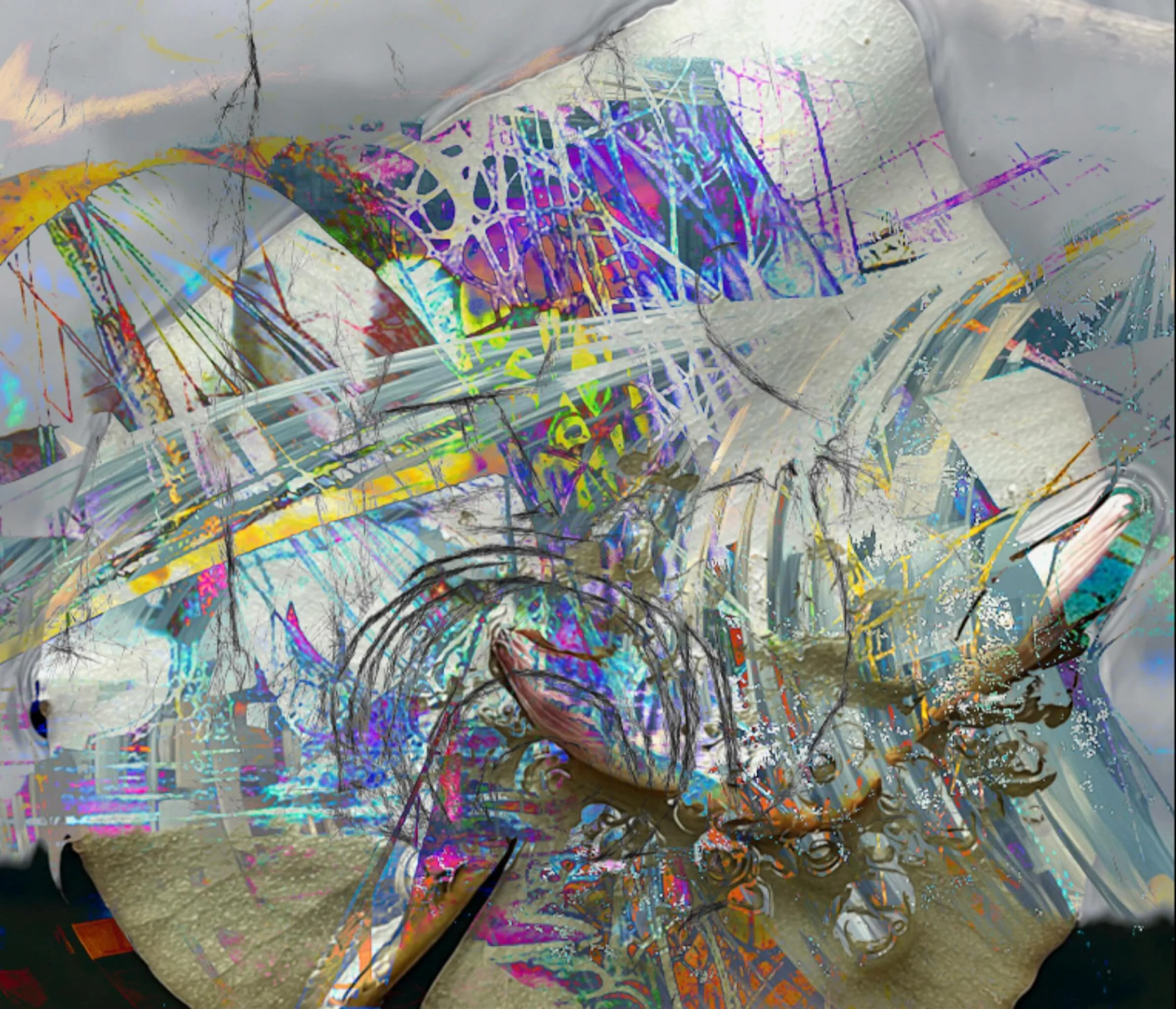 20250930 fg wp p #seerosenblatt #malfl&auml;che  #inselleben #lebensraum #dicht gedr&auml;ngt #fotografik_zaengerlein #photopainting #ccontemporaryart #digitalart # fineartprint 
20250930 fg wp p #waterlilyleaf #painting surface  #island life #habita