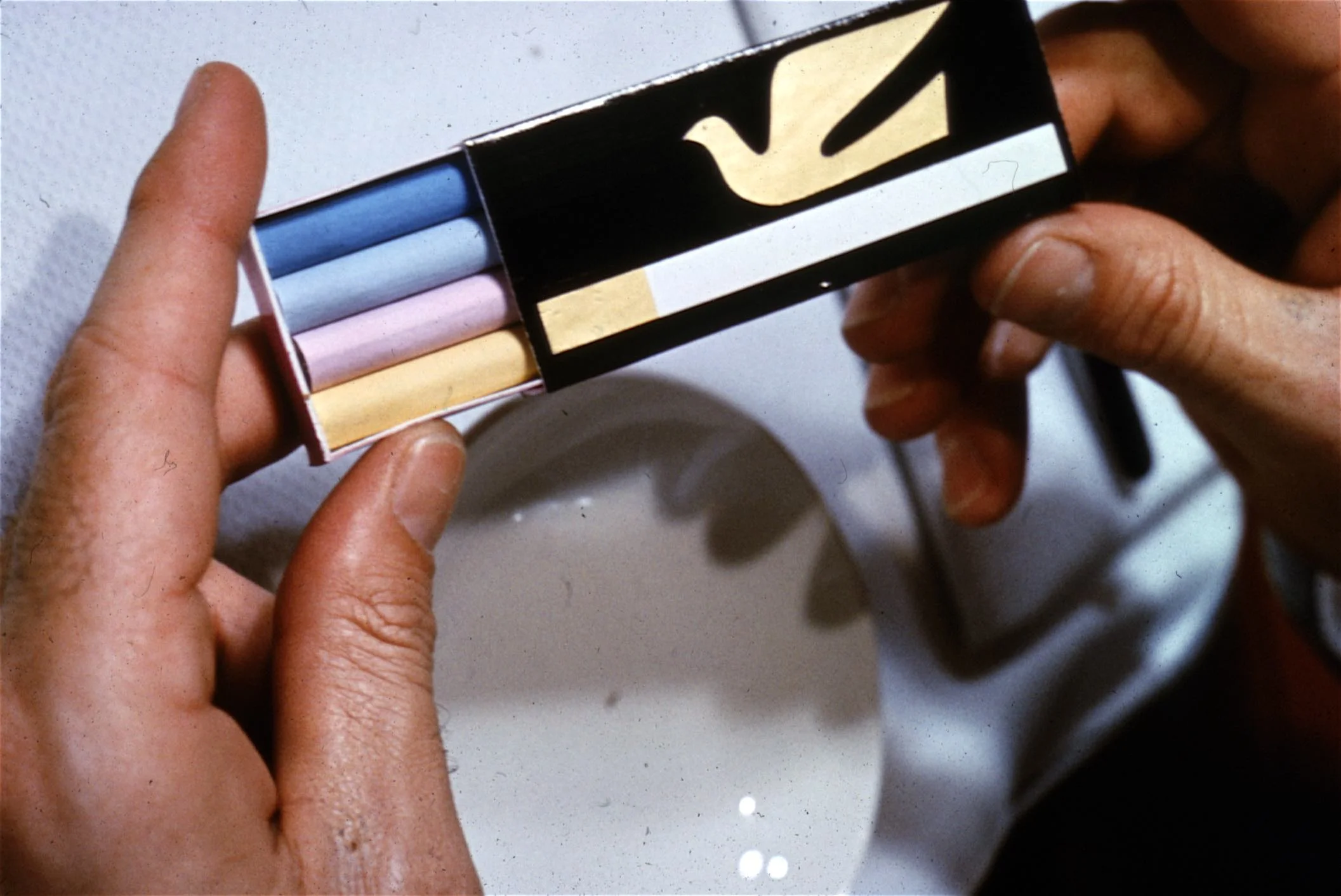 Braniff International Cigarettes with Bluebird of Happiness Logo Designed by Alexander Girard