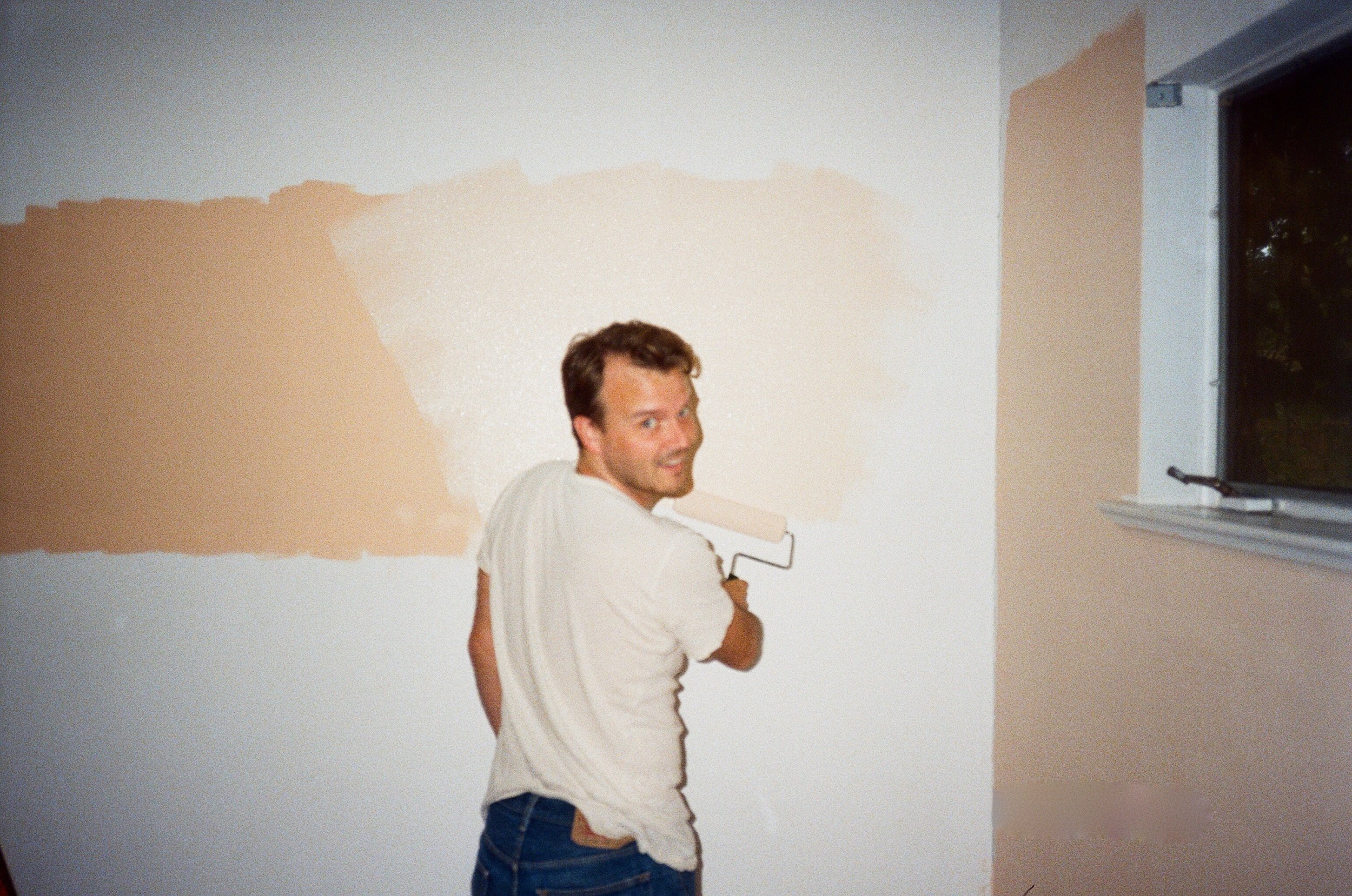 ben painting sage's room