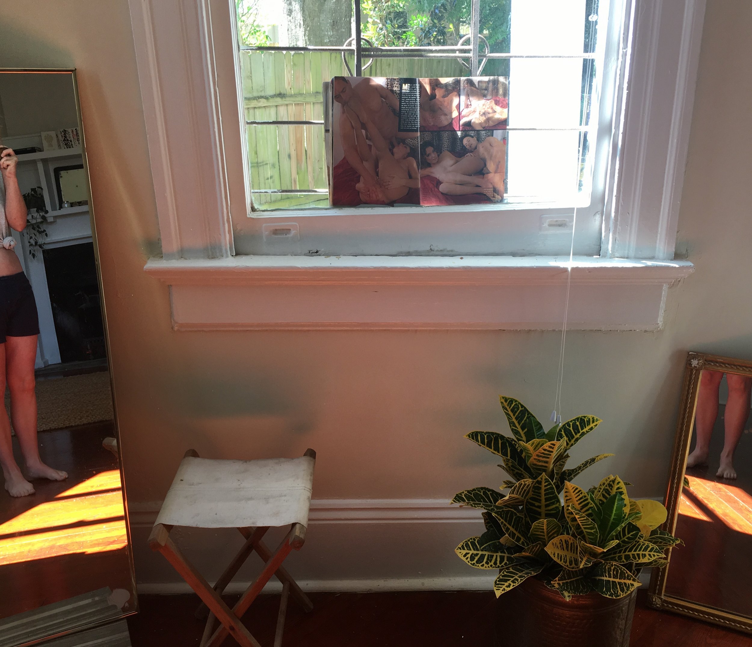 nudie mags in the window