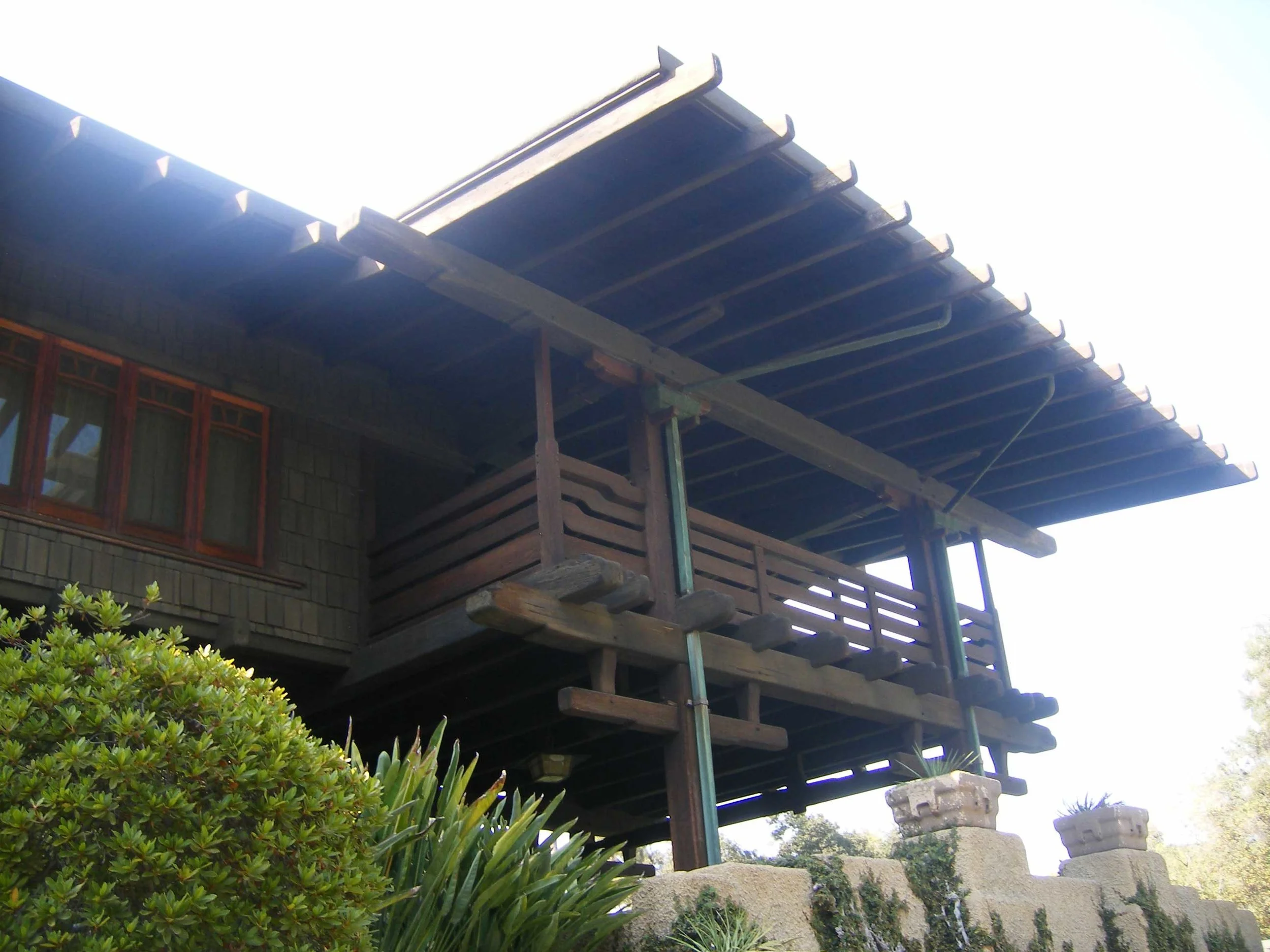 Sleeping porch at the Gamble House