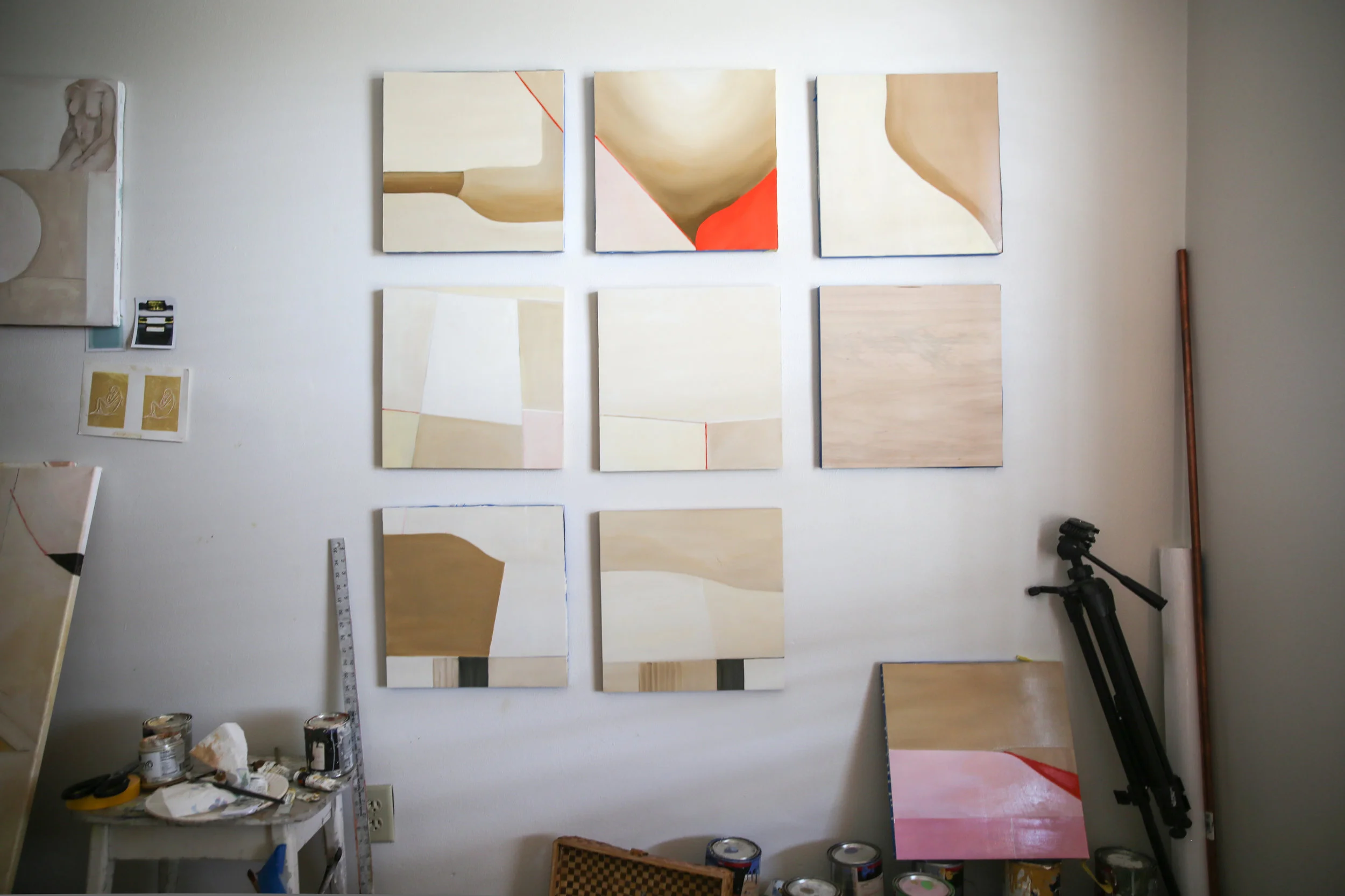 New object: a series of nine paintings