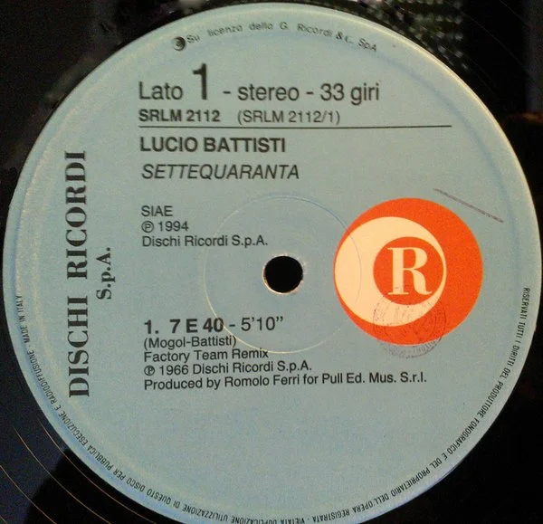 Lucio Battisti record, Settequaranta
