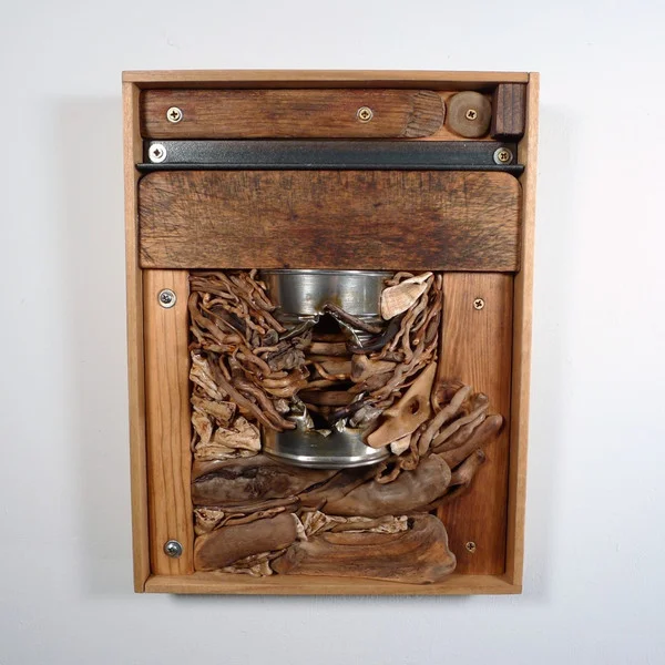 Doorway #3 10” x 16” Wood, Found Objects, Metal