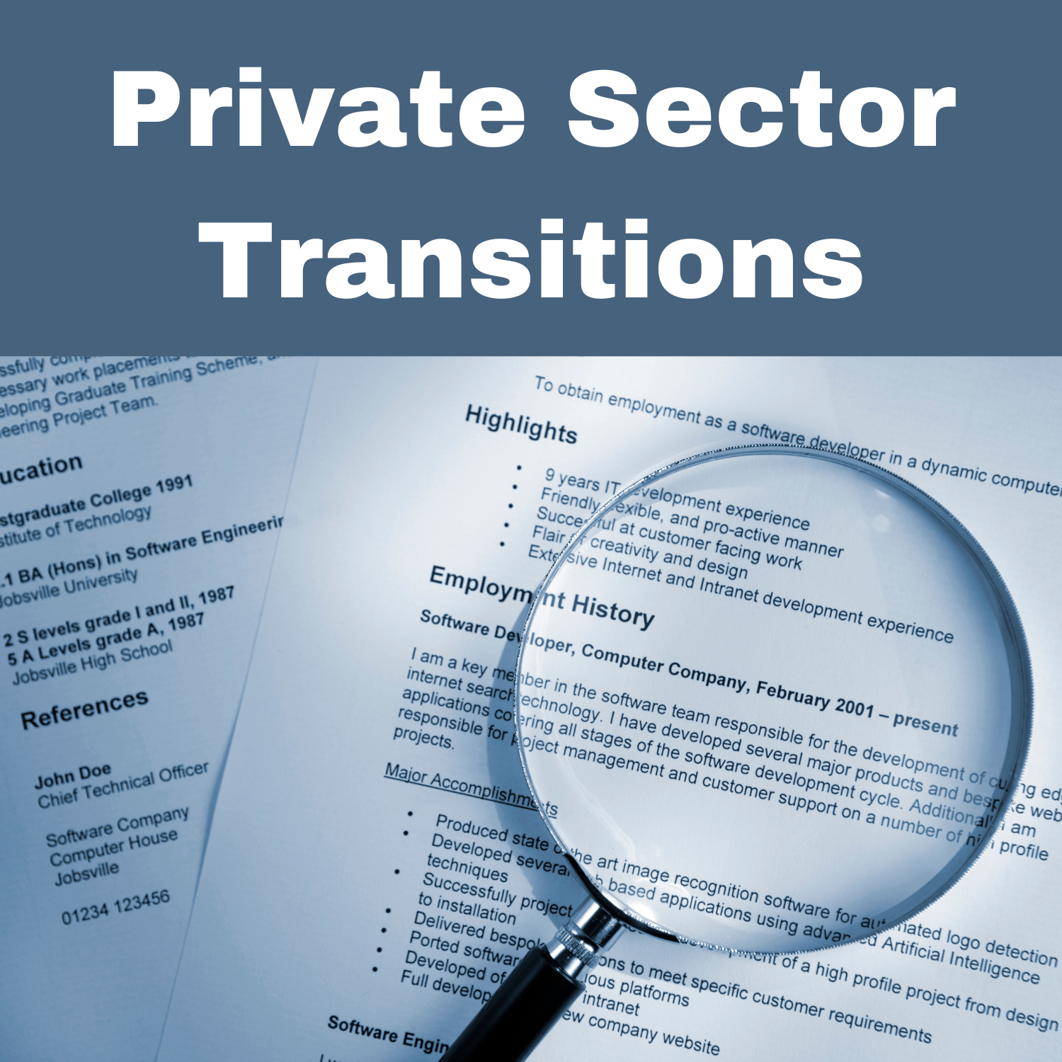 Police to Private Sector Transition Services