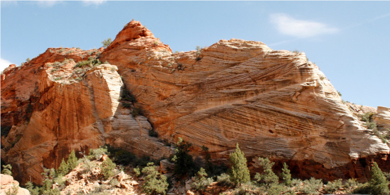 Angles – The sandstone in Zion often looks like God just smashed a bunch of rocks together.