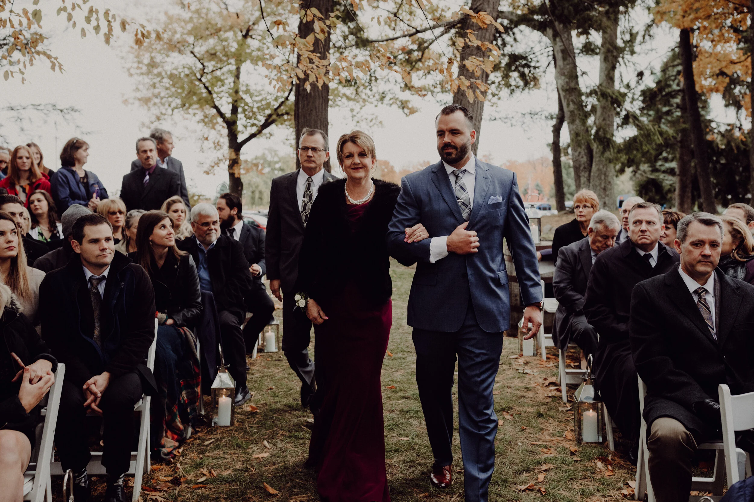 Moody Fall Traverse City Wedding at the Peninsula Room — Dan Cox ...