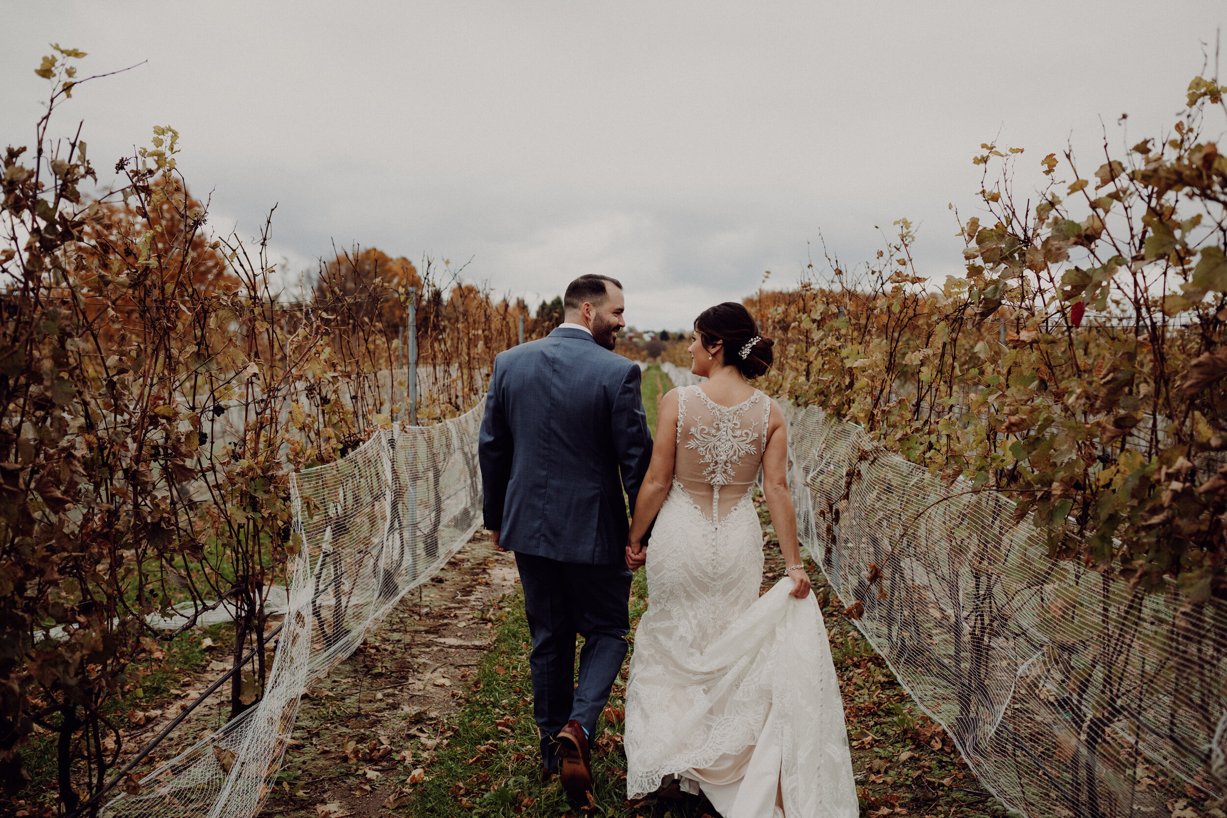 Moody Fall Traverse City Wedding at the Peninsula Room — Dan Cox ...