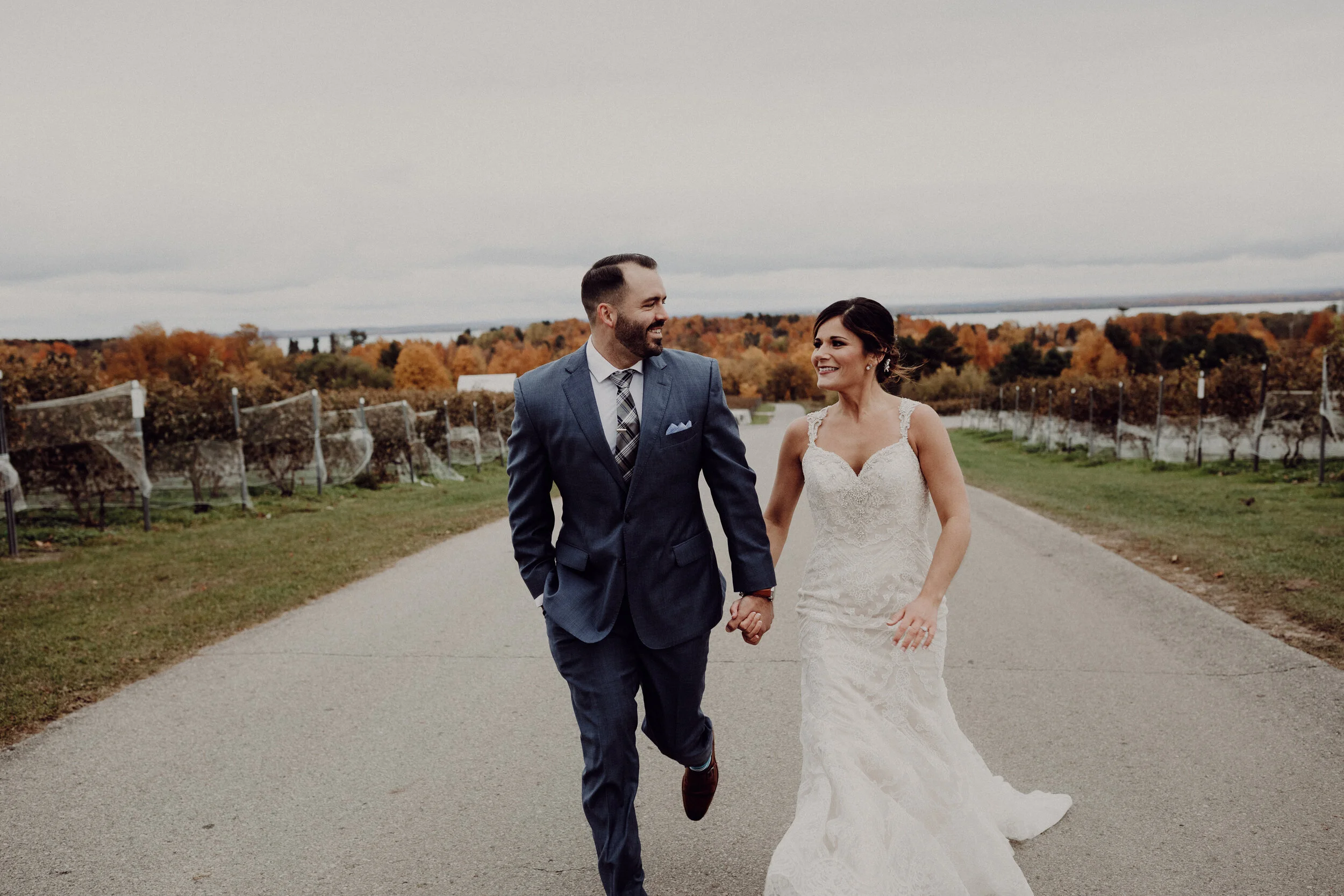 Moody Fall Traverse City Wedding at the Peninsula Room — Dan Cox ...