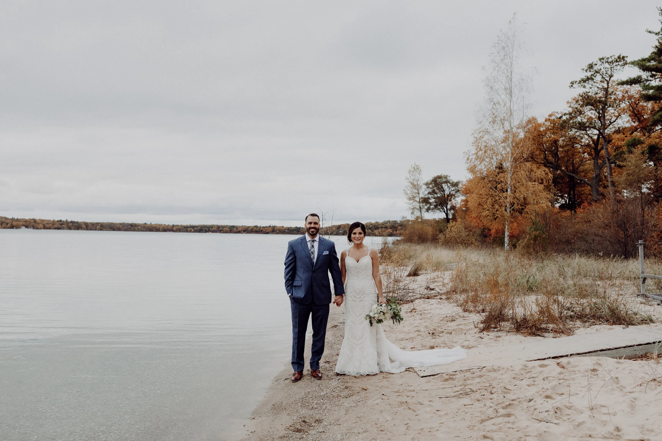 Moody Fall Traverse City Wedding at the Peninsula Room — Dan Cox ...