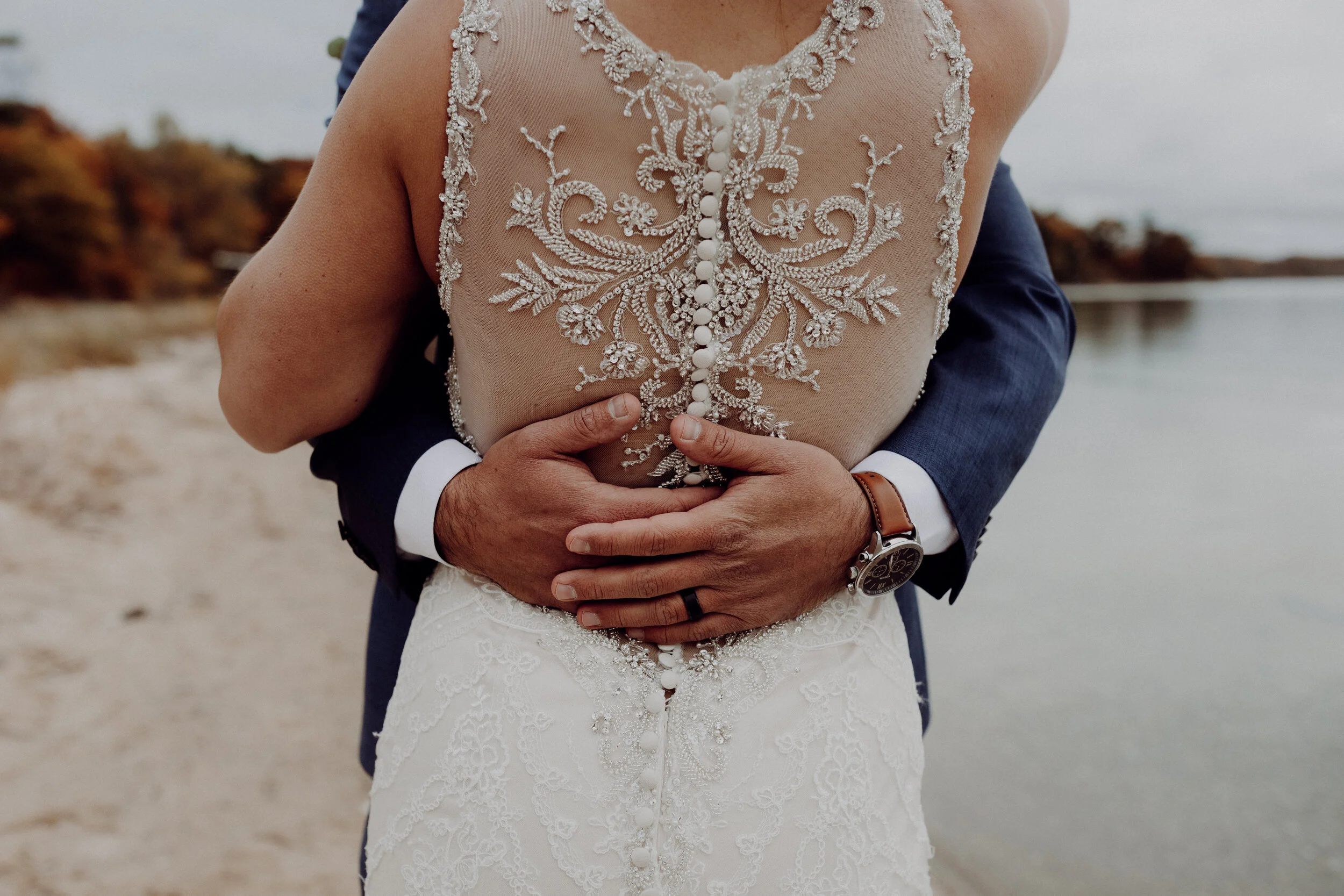 Moody Fall Traverse City Wedding at the Peninsula Room — Dan Cox ...