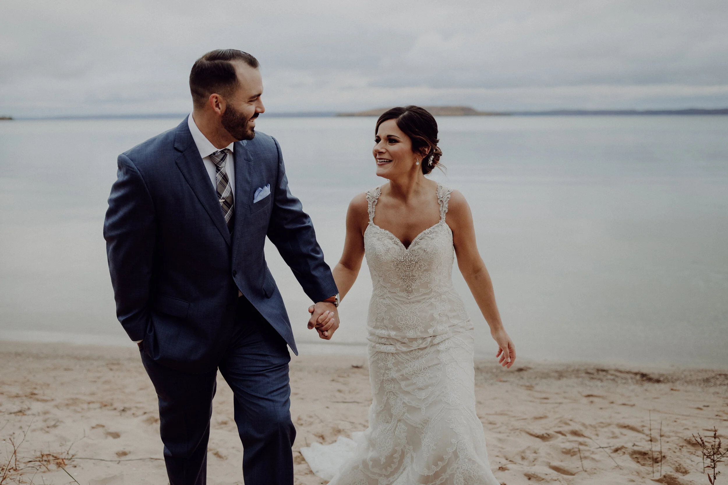 Moody Fall Traverse City Wedding at the Peninsula Room — Dan Cox ...