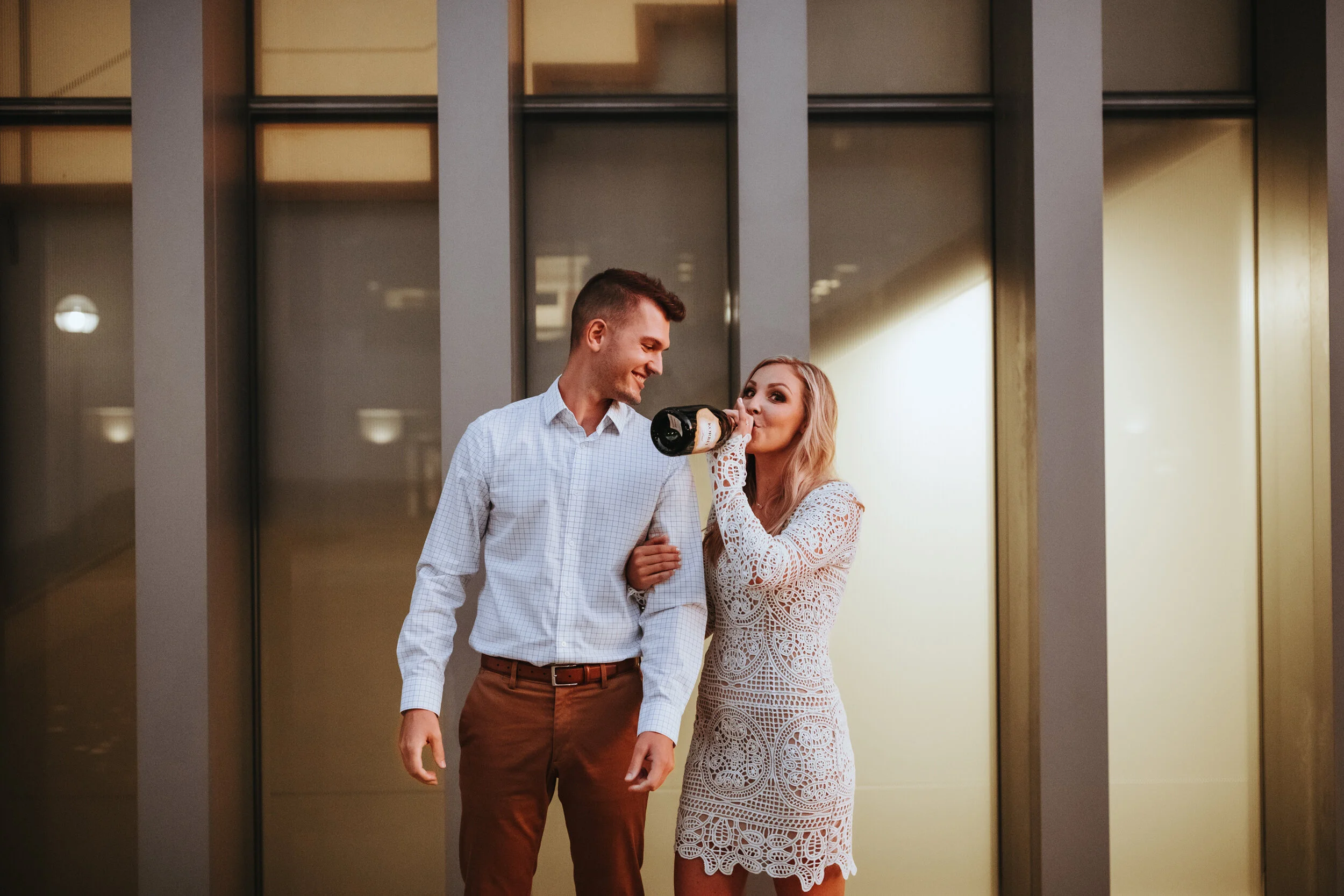 Artistic Moody Warm Ann Arbor Engagement at Matthaei Botanical Gardens ...