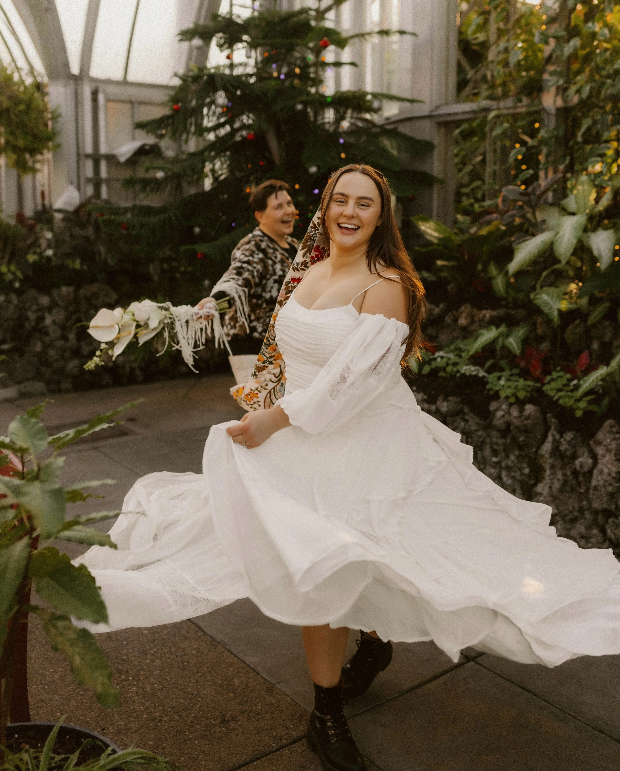 Sarah + Magdelynn (Dec 2025 Elopement). It *is* their 273 day anniversary so plz show some love 🤭❤️ xo