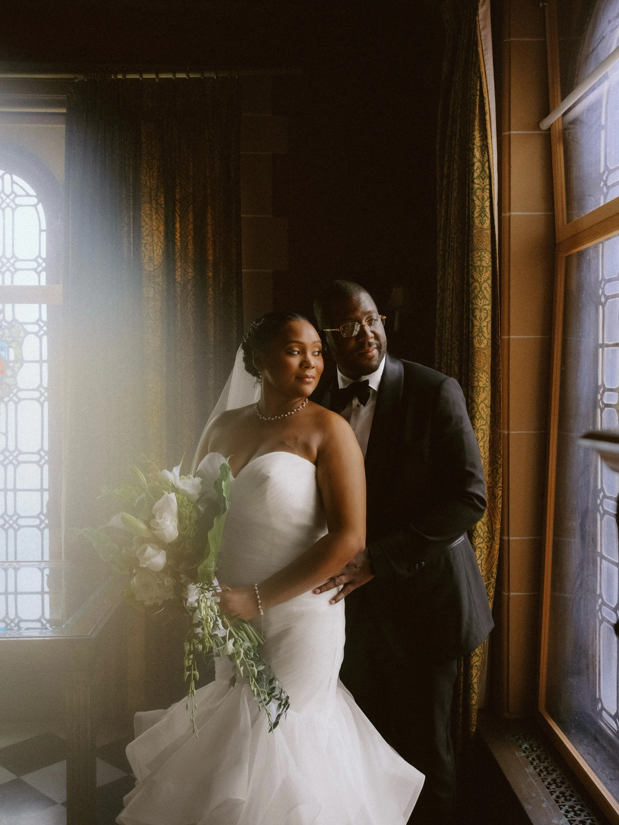 Naomi + Branden at the Motown Mansion in Boston-Edison. So special to have photographed a wedding in such a historic location! (May 2026)