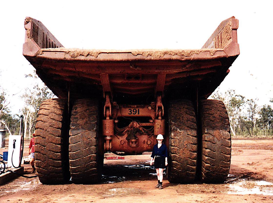 Me and my 150 tonne dump truck in Australia.