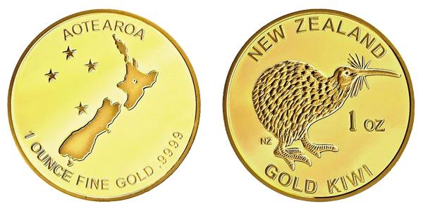 New Zealand gold coin