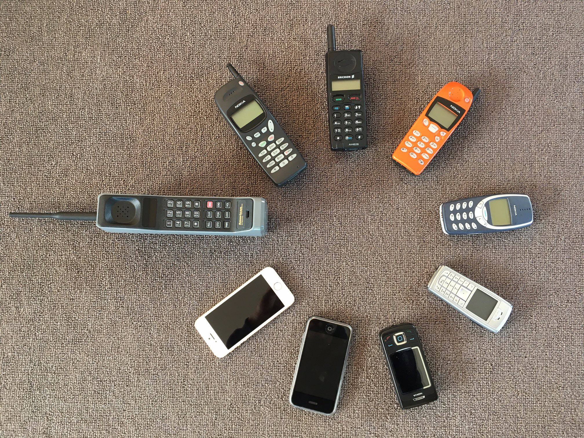 Just some of the phones we have used over the years.