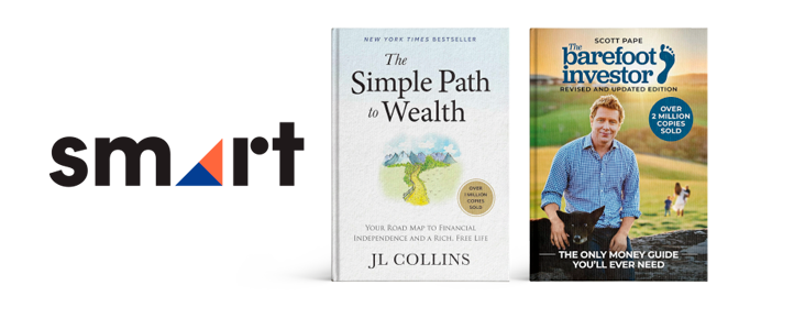 Smart is kindly giving away two excellent books: The Simple Path to Wealth and The Barefoot Investor
