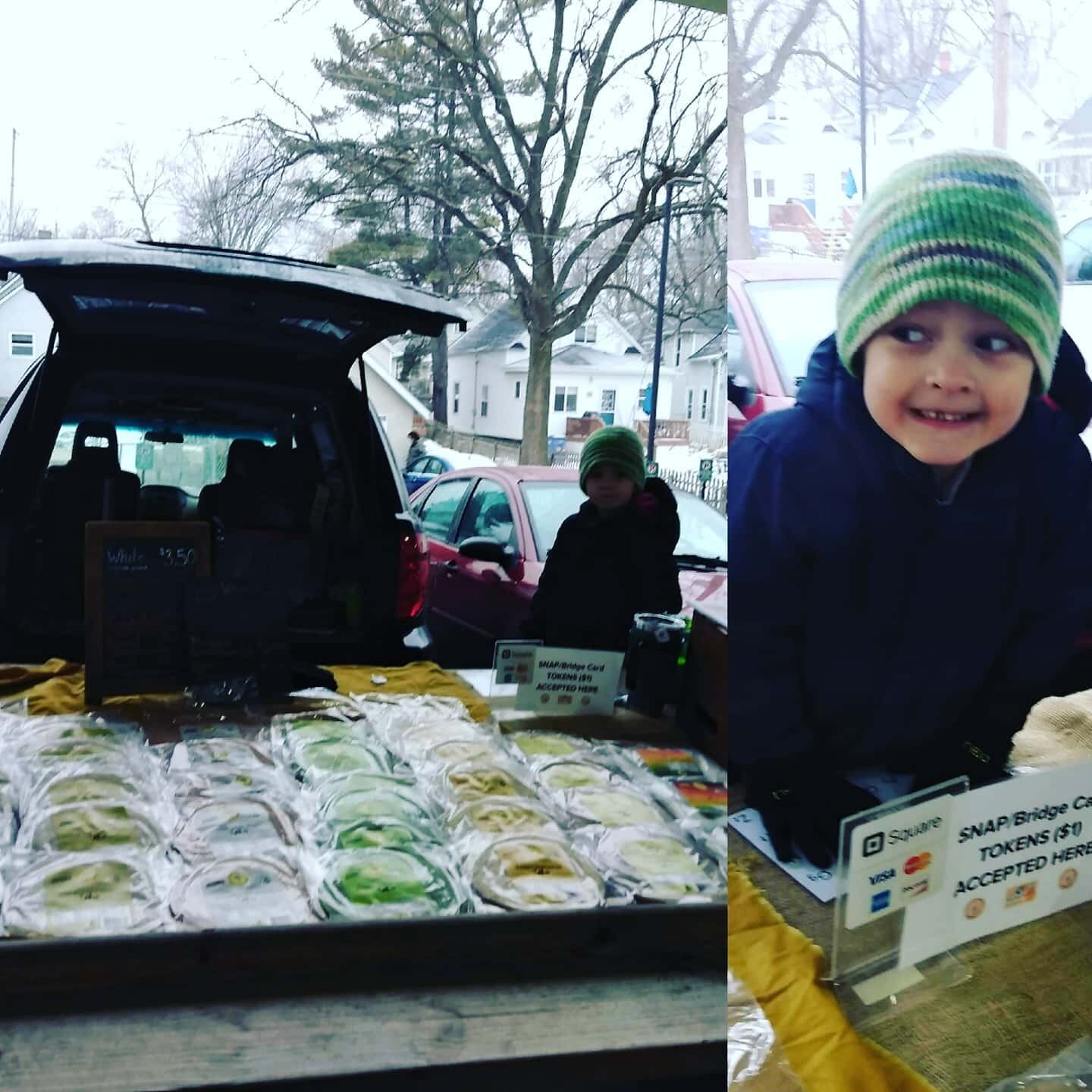 This #tortillaguy will sell you some #wraps for your #superbowlsnacks!!! @fultonstmarket until 1pm today!

PS: knitted hat courtesy of @shadysidefarm!

#jjtortillas #jjtortillawraps #superbowl #superbowltortillas #superbowlwraps #organic #wholesomefo