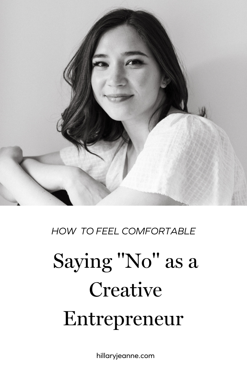 How To Feel Comfortable Saying "No" As A Creative Entrepreneur