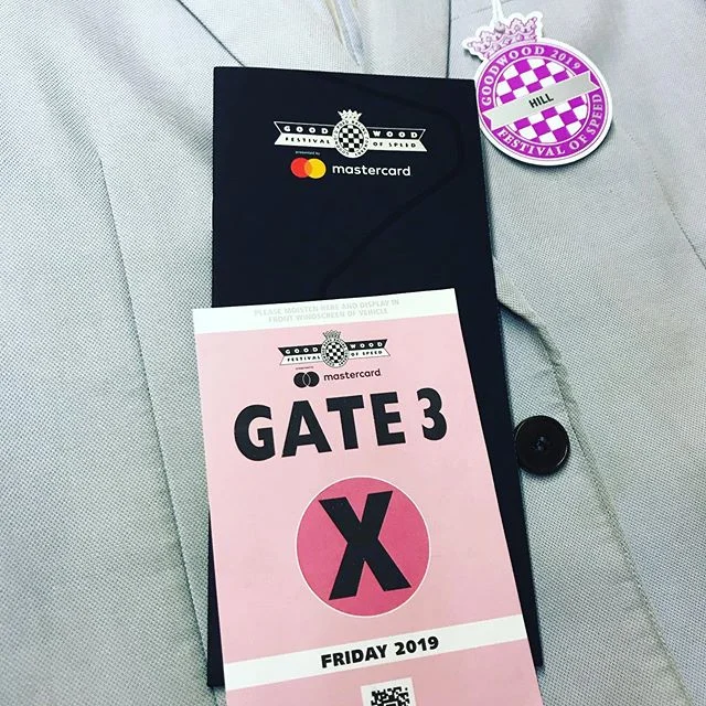 Ticket JUST arrived for @fosgoodwood can’t wait to share some stories about racing and watch/hear some #loudcars race cars. Thank you @charmantuk @greeningssport #terrygrant and can’t wait to see my big sis @vickibutlerhenderson working. 😇