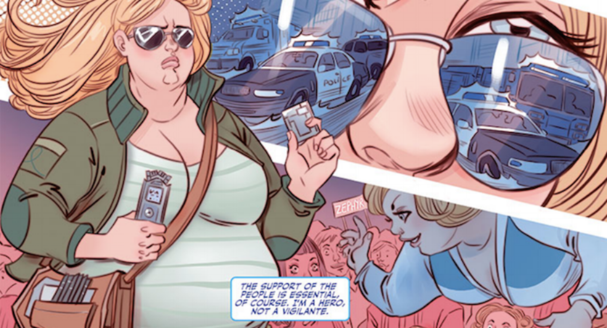 Faith (ton nouveau comic preféré) © Valiant Entertainment. Illustration: l'inimitable Marguerite Sauvage <3