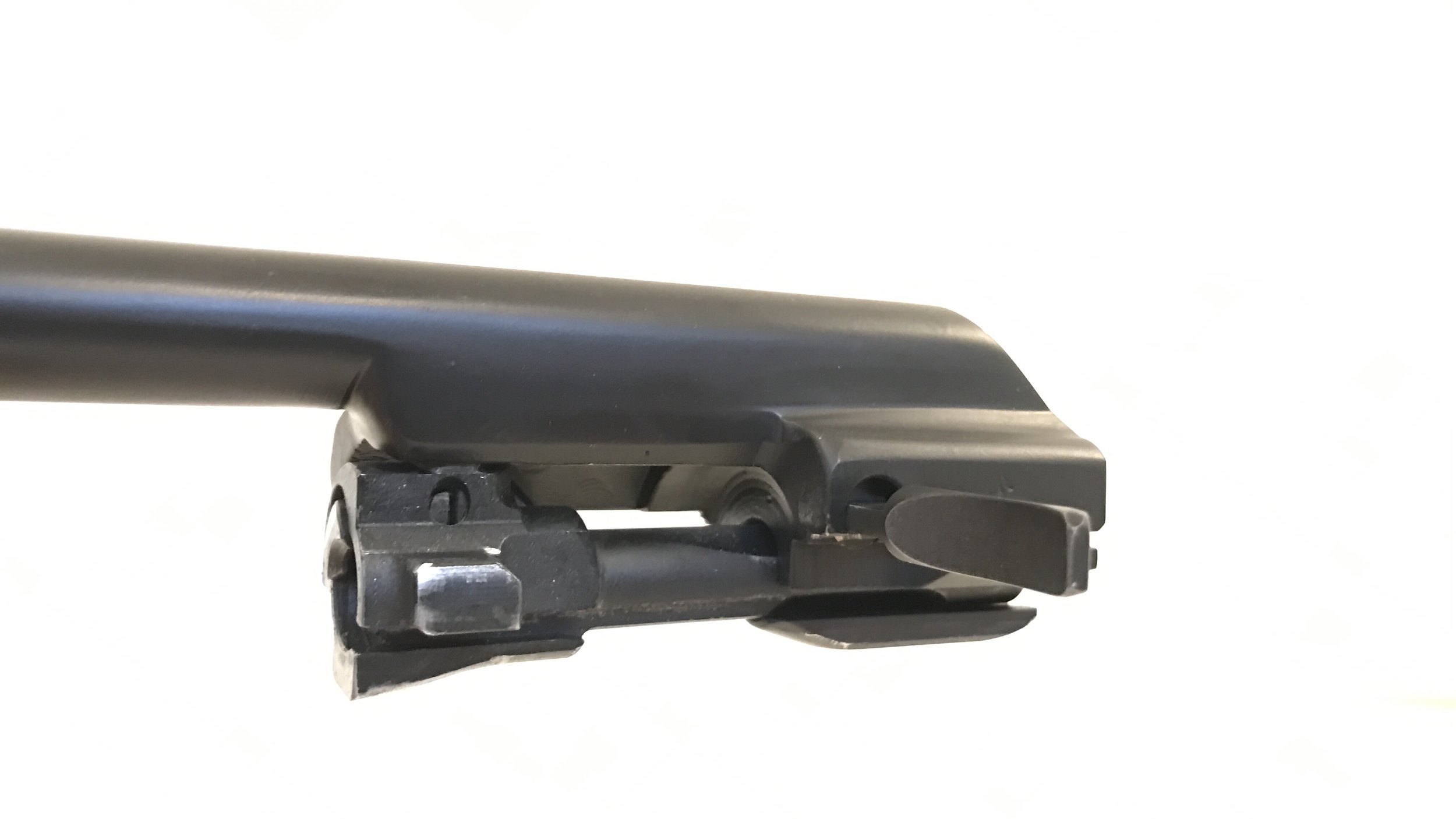 Left Sided Charging The removable left side charging handle is retained by the hardened steel guide rails ensure long term durability.