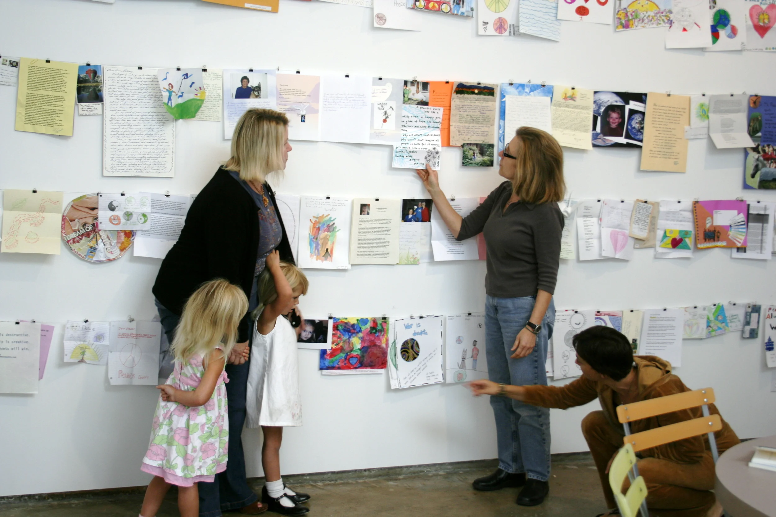 Letters for Peace | gallery installation ARTS Space Obispo