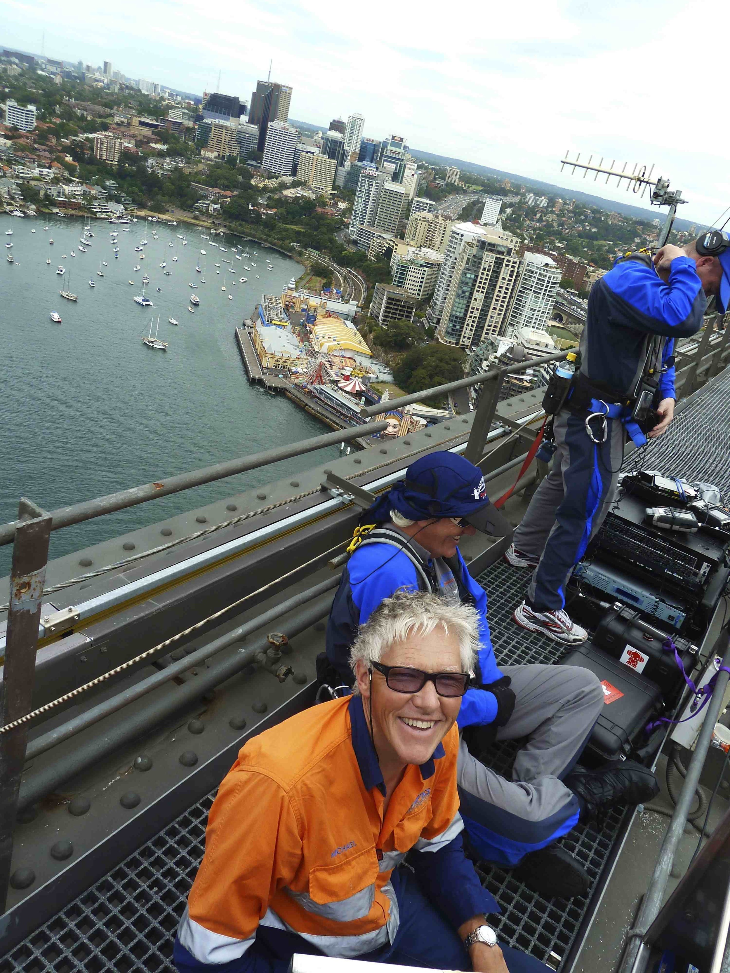COnnecting fibre on the sydney harbour bridge