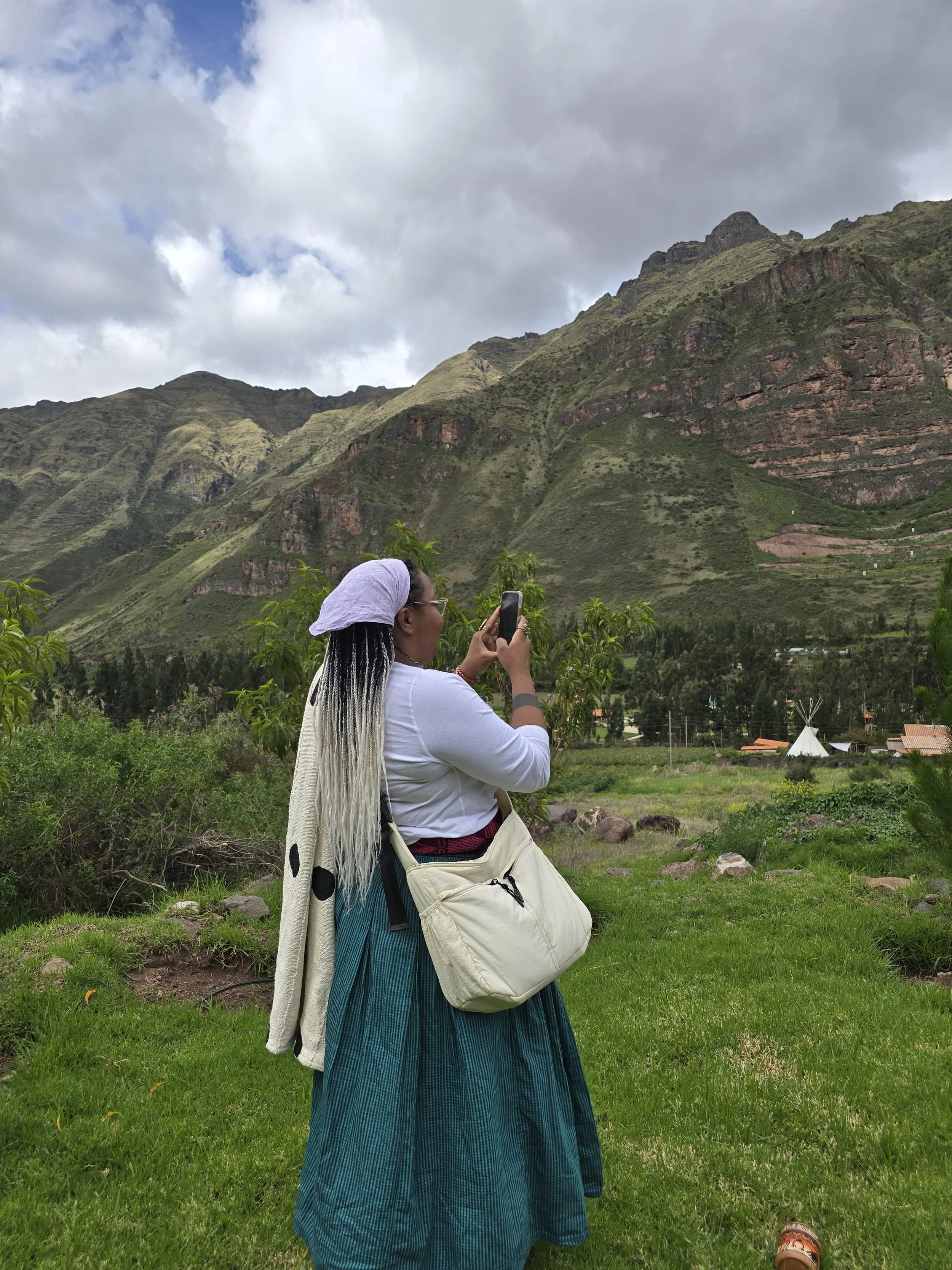 Black ASH Lab grad student research assistant in Peru