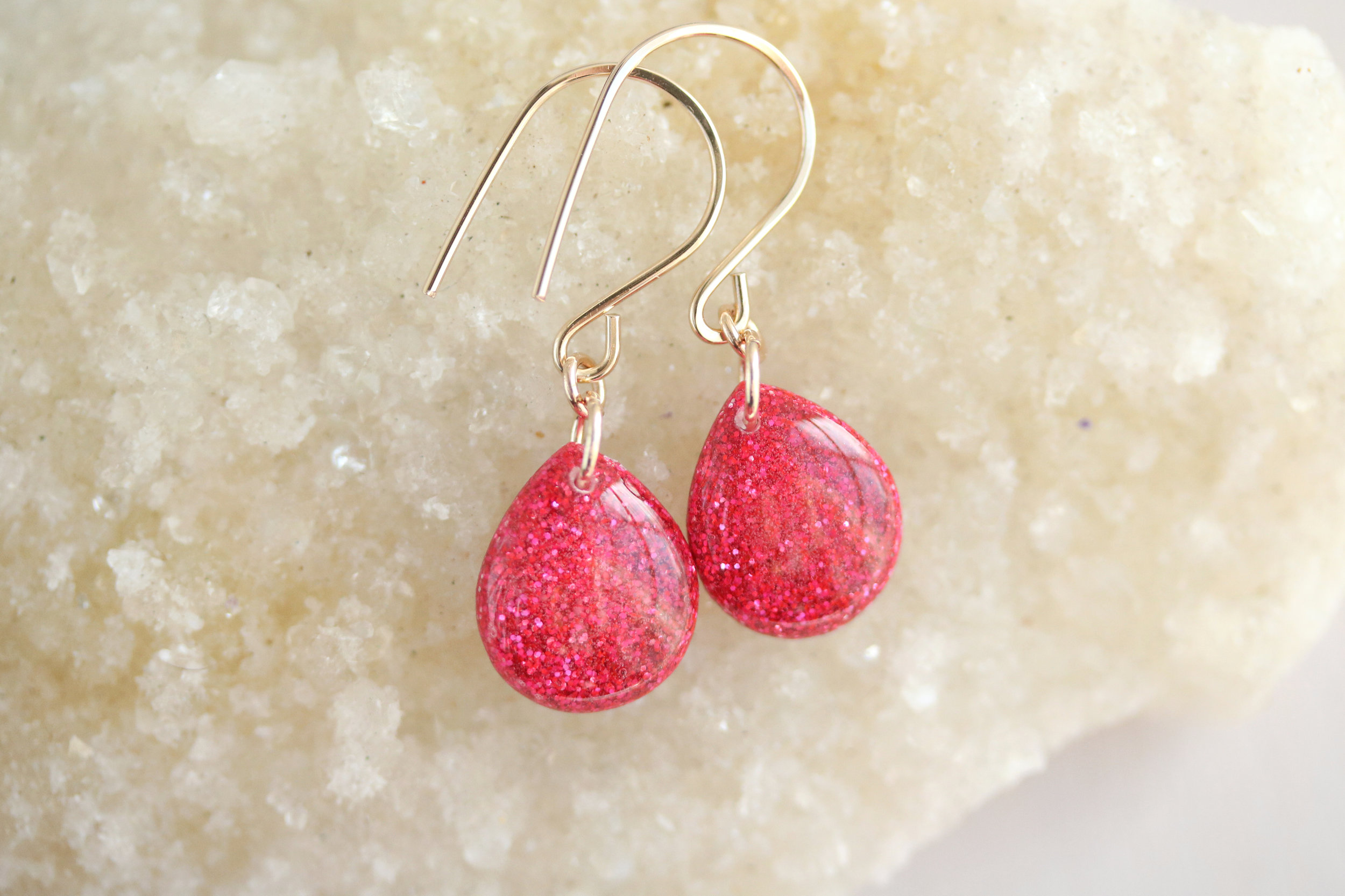3.25” Long Hot Pink Fuchsia Dangle Pageant Rhinestone Crystal Silver  Earrings | eBay