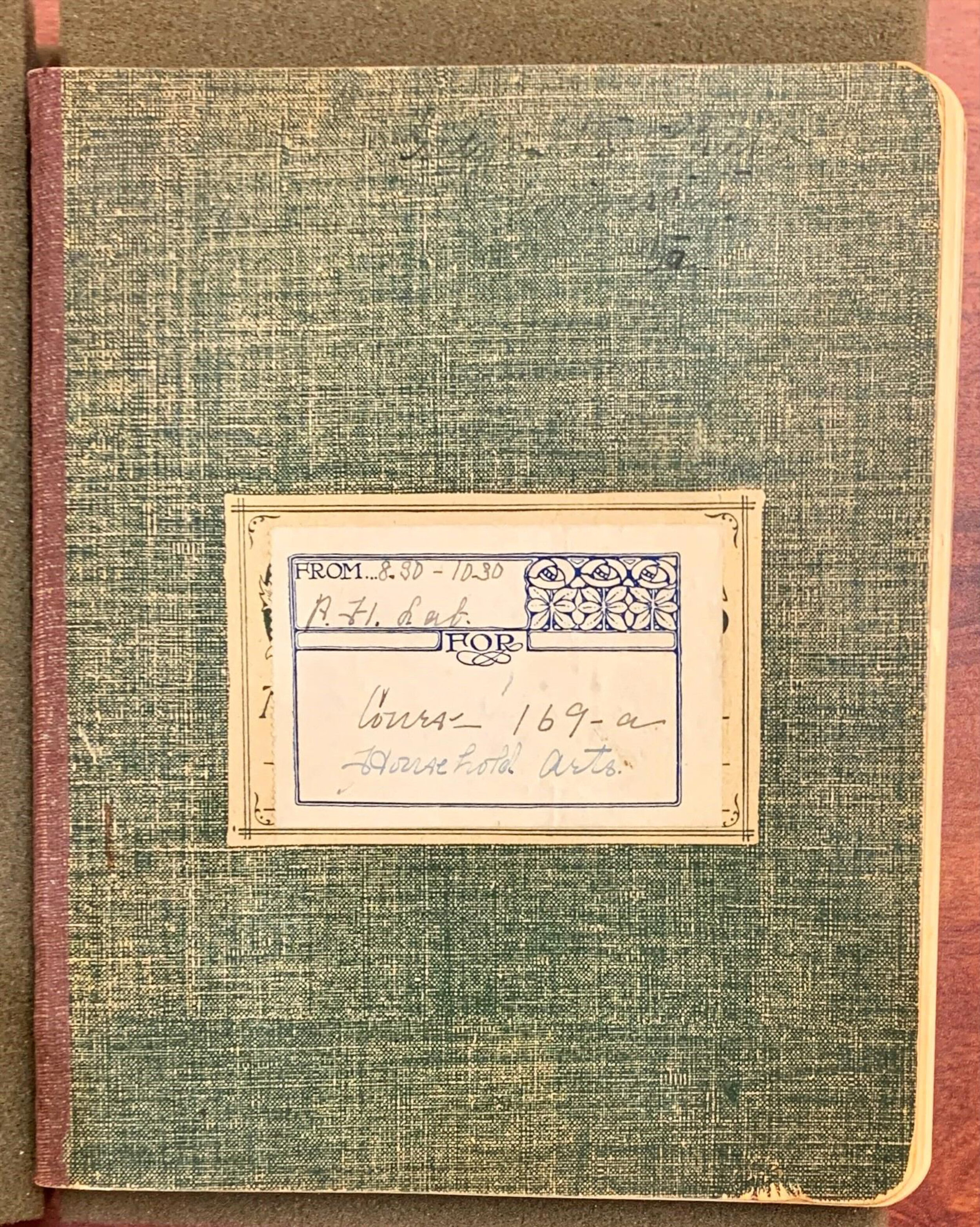 Household arts UVa summer lecture notes (recipes), 1915