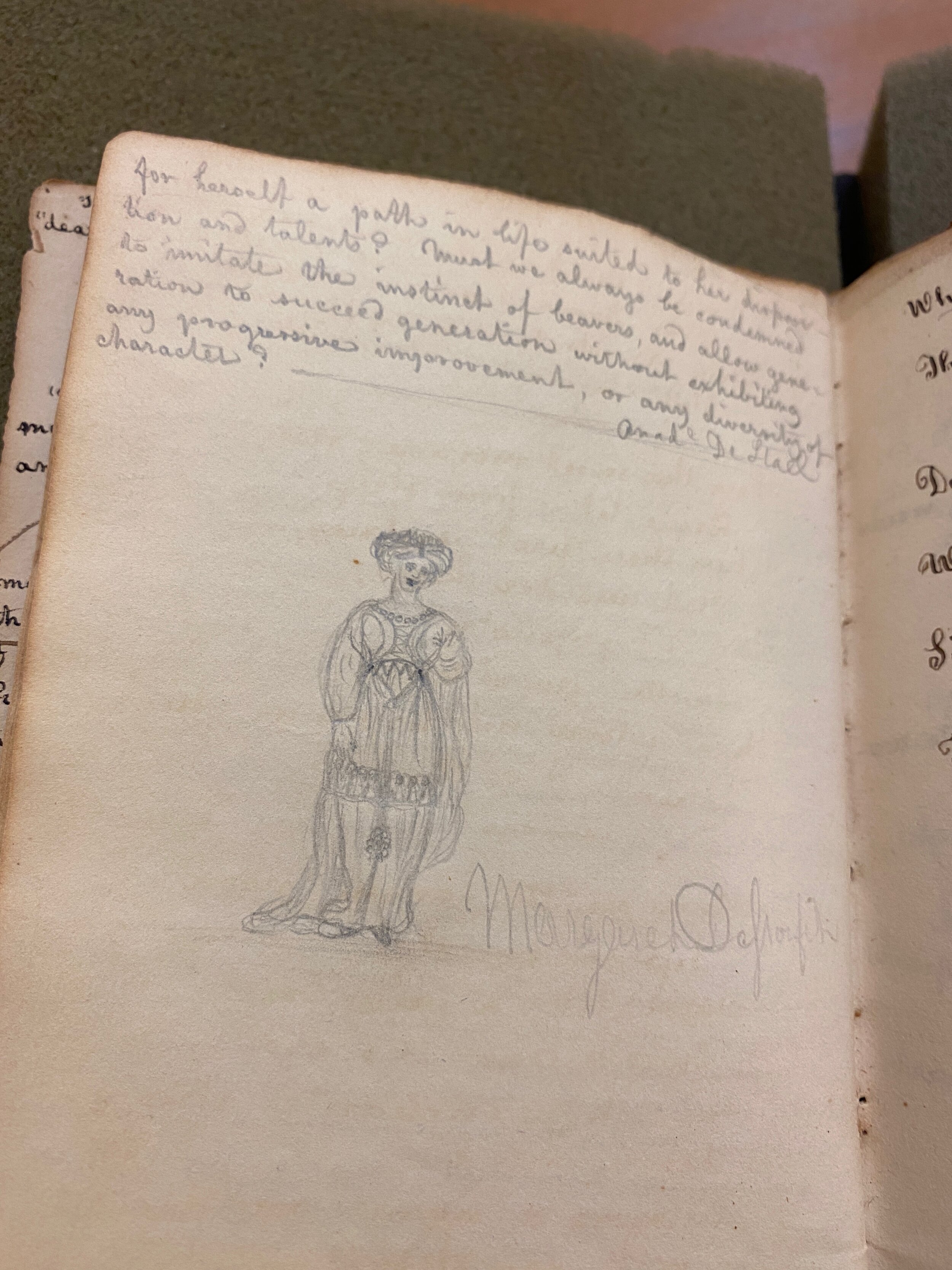 1850: Photo of unnamed UVA student’s notebook