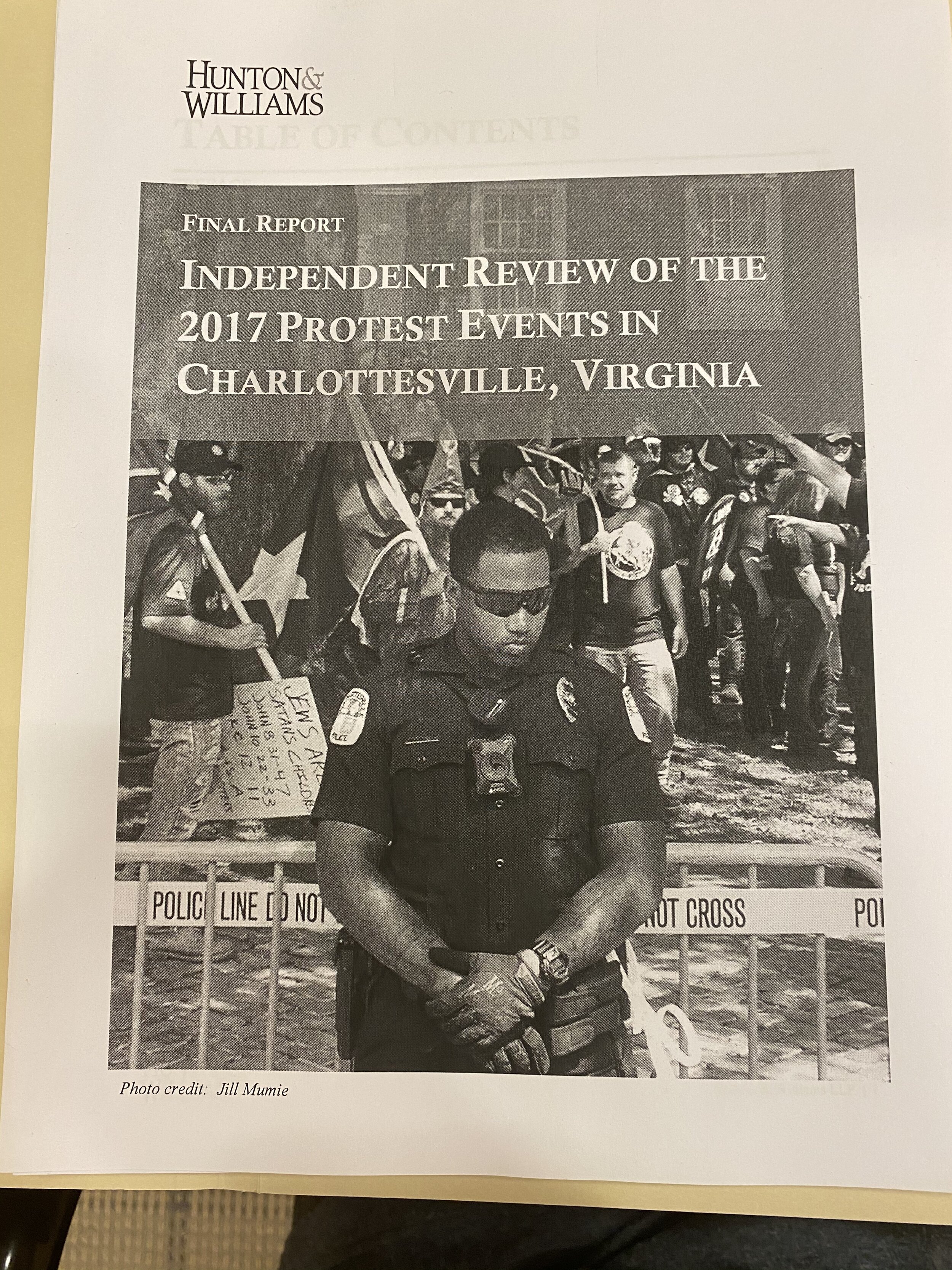 2017: Cover page, Hunton & Williams Report
