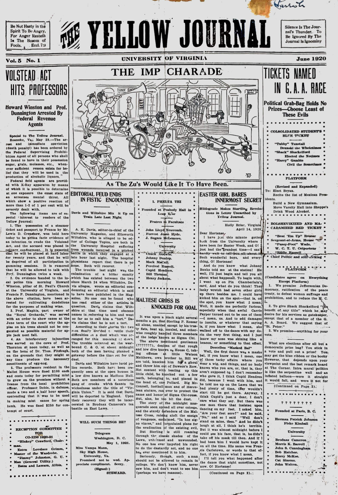 1920: The Yellow Journal