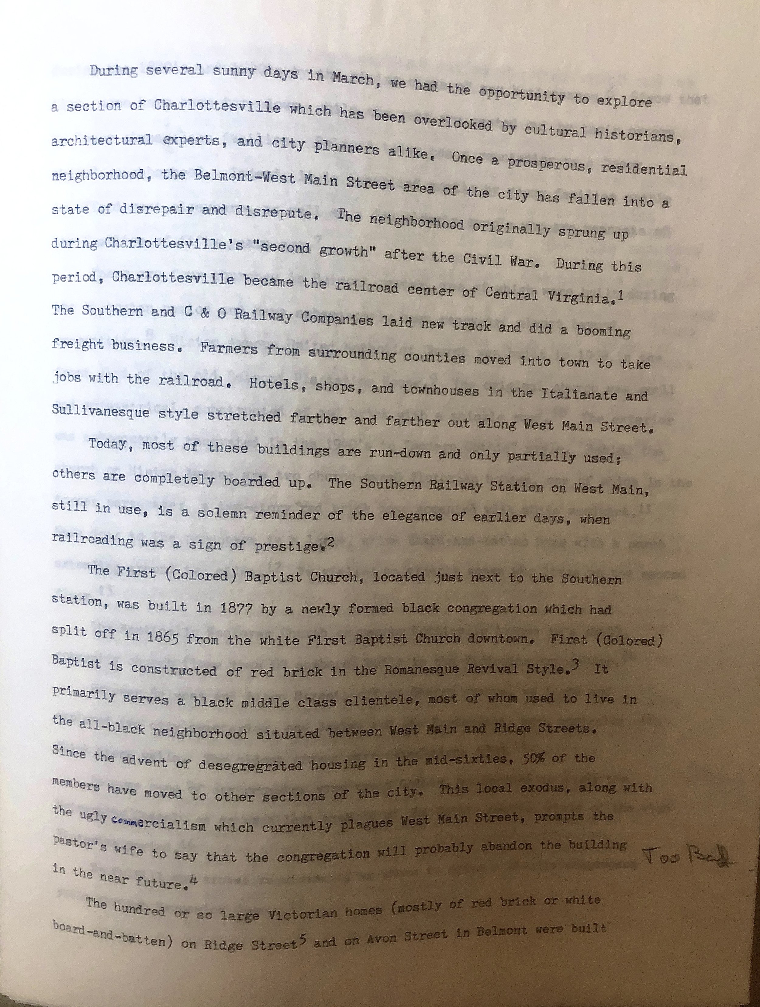 1977: Department of Religious Studies Student Papers
