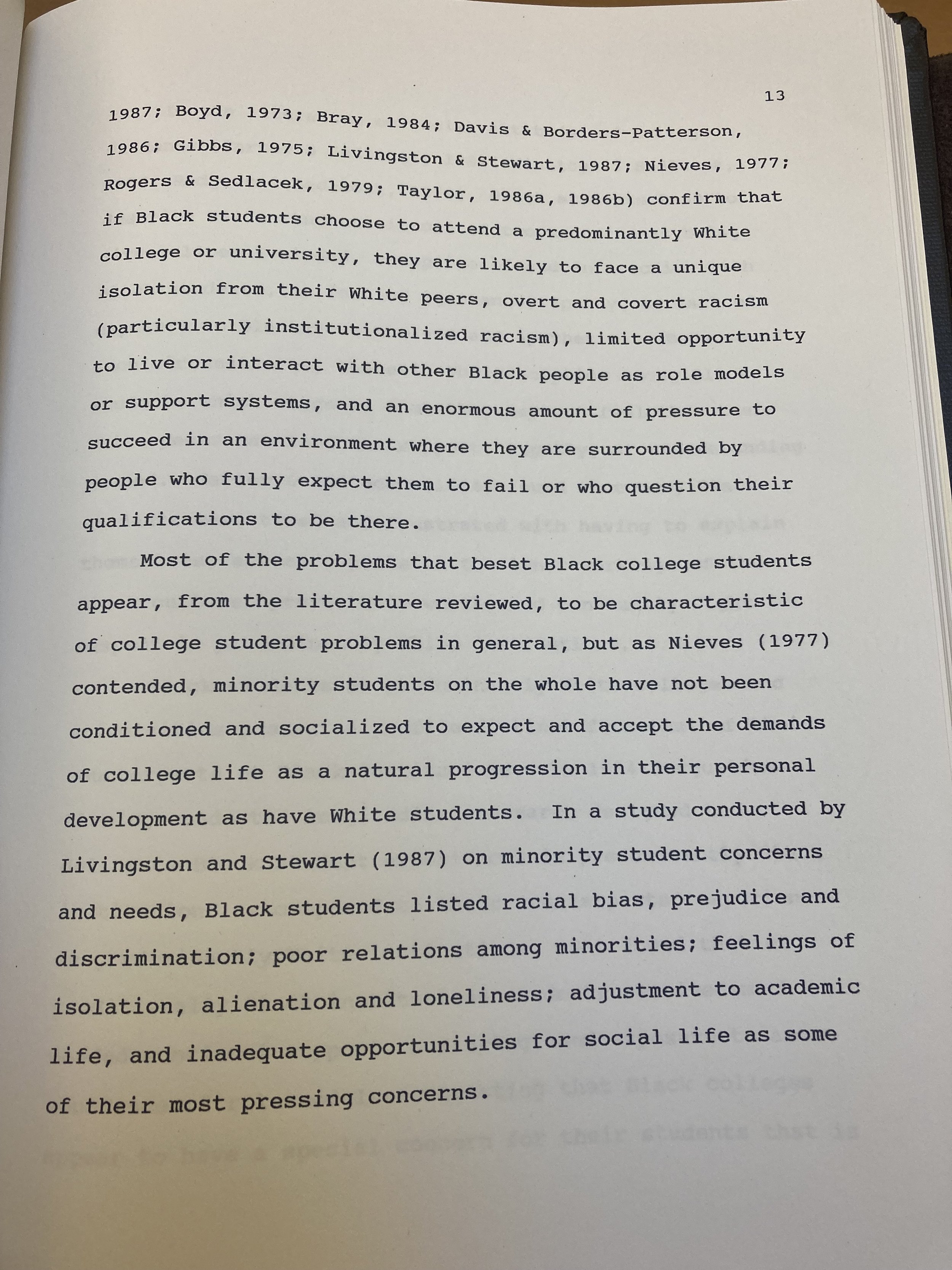 1992: Interracial Dating Dissertation