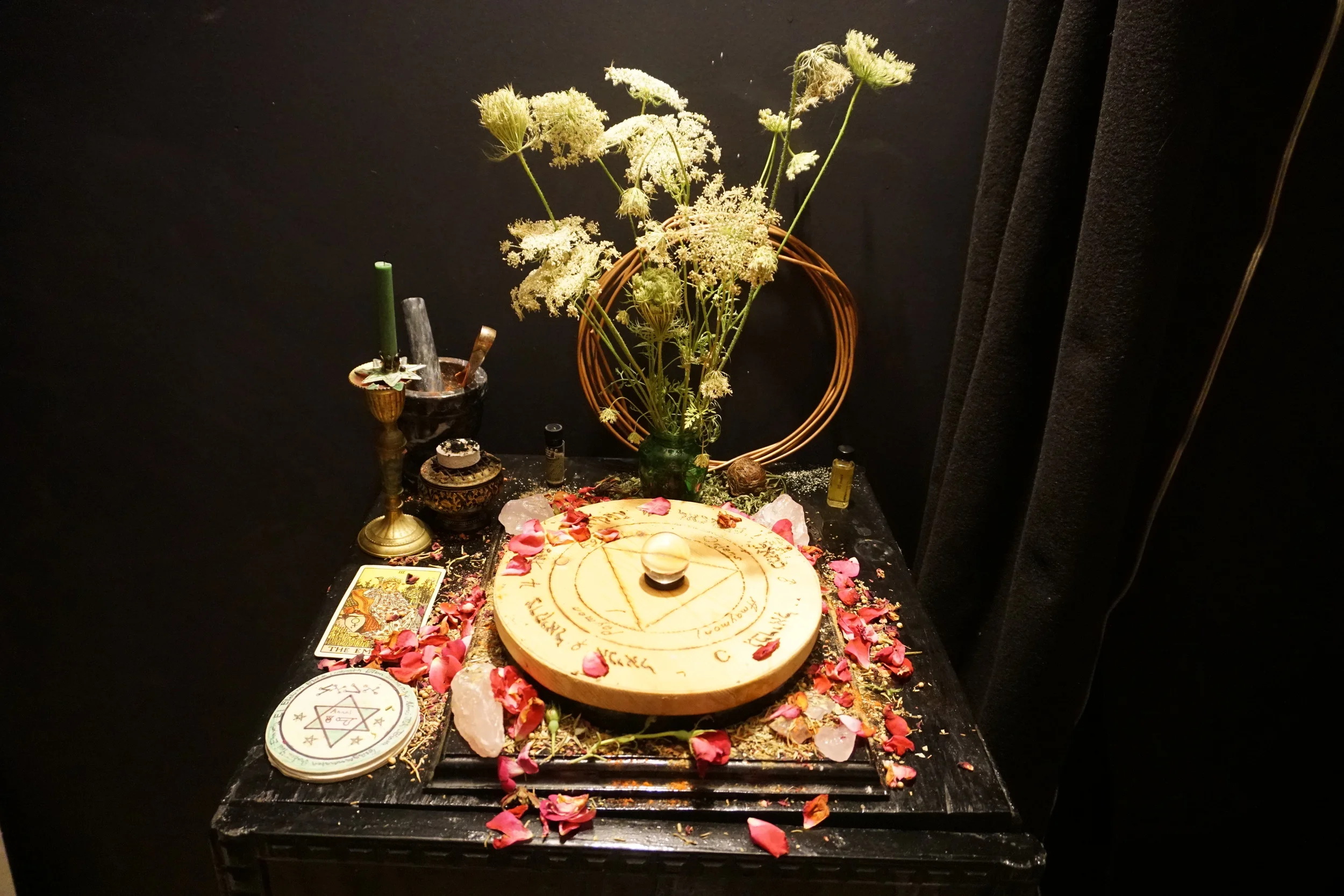 The Altar set up for a Conjuration of the spirits of Venus.