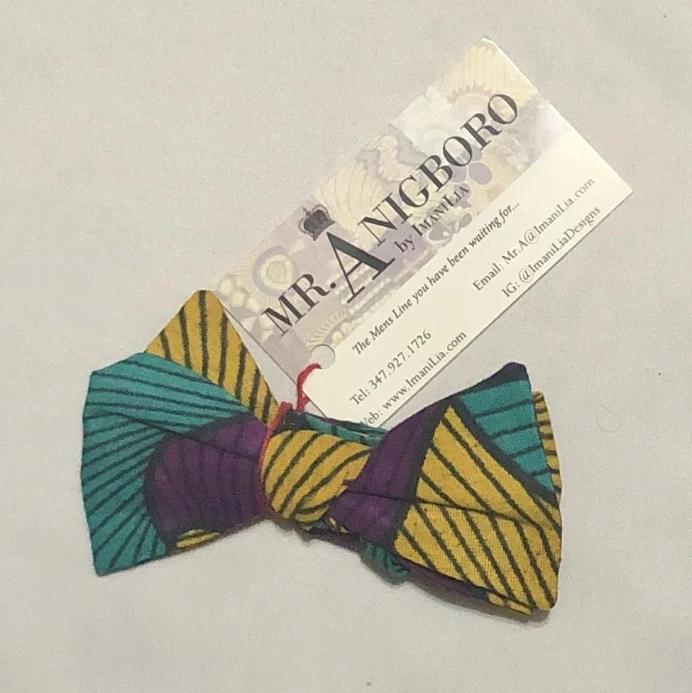 Purple Spiral Bow Tie