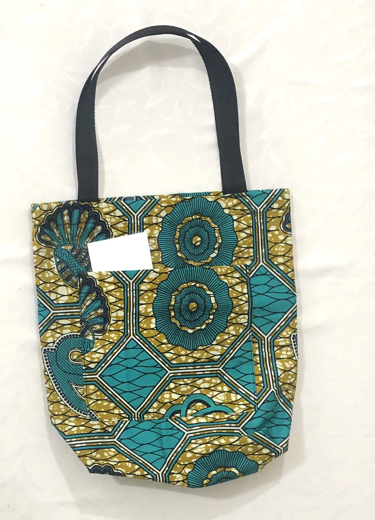 Teal Gold Tote Bag